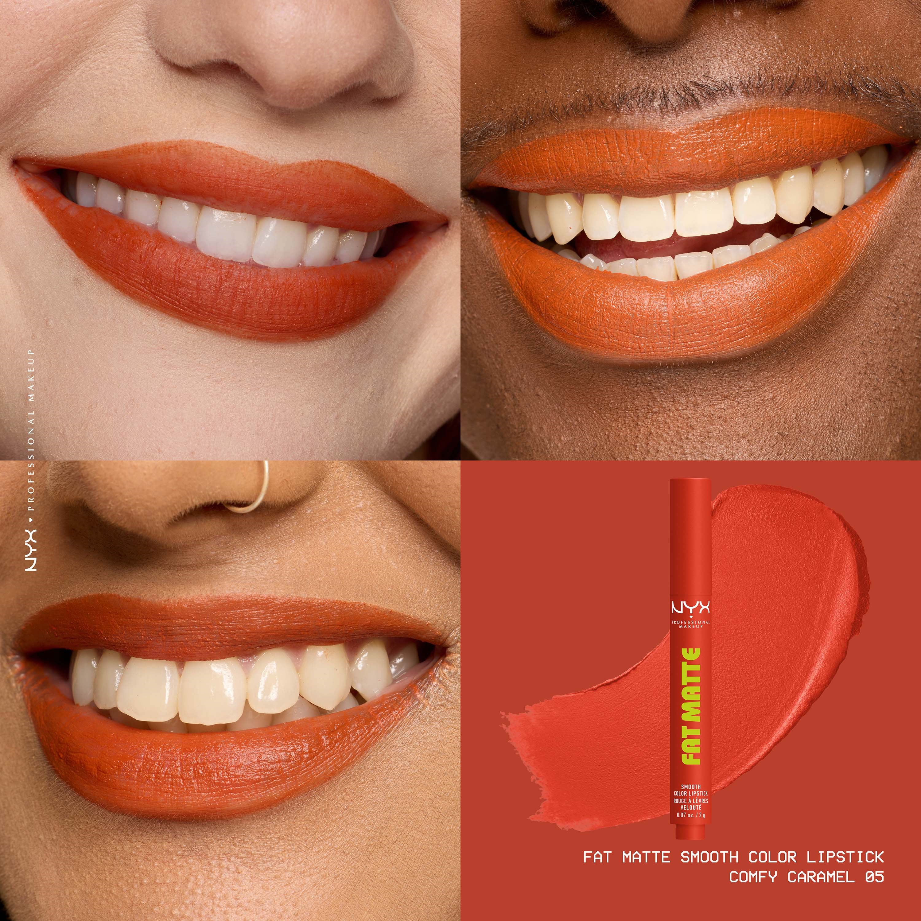 NYX PROFESSIONAL MAKEUP Fat Matte Slick Click Lip Balm 05 Comfy Carame (obrázok 4)