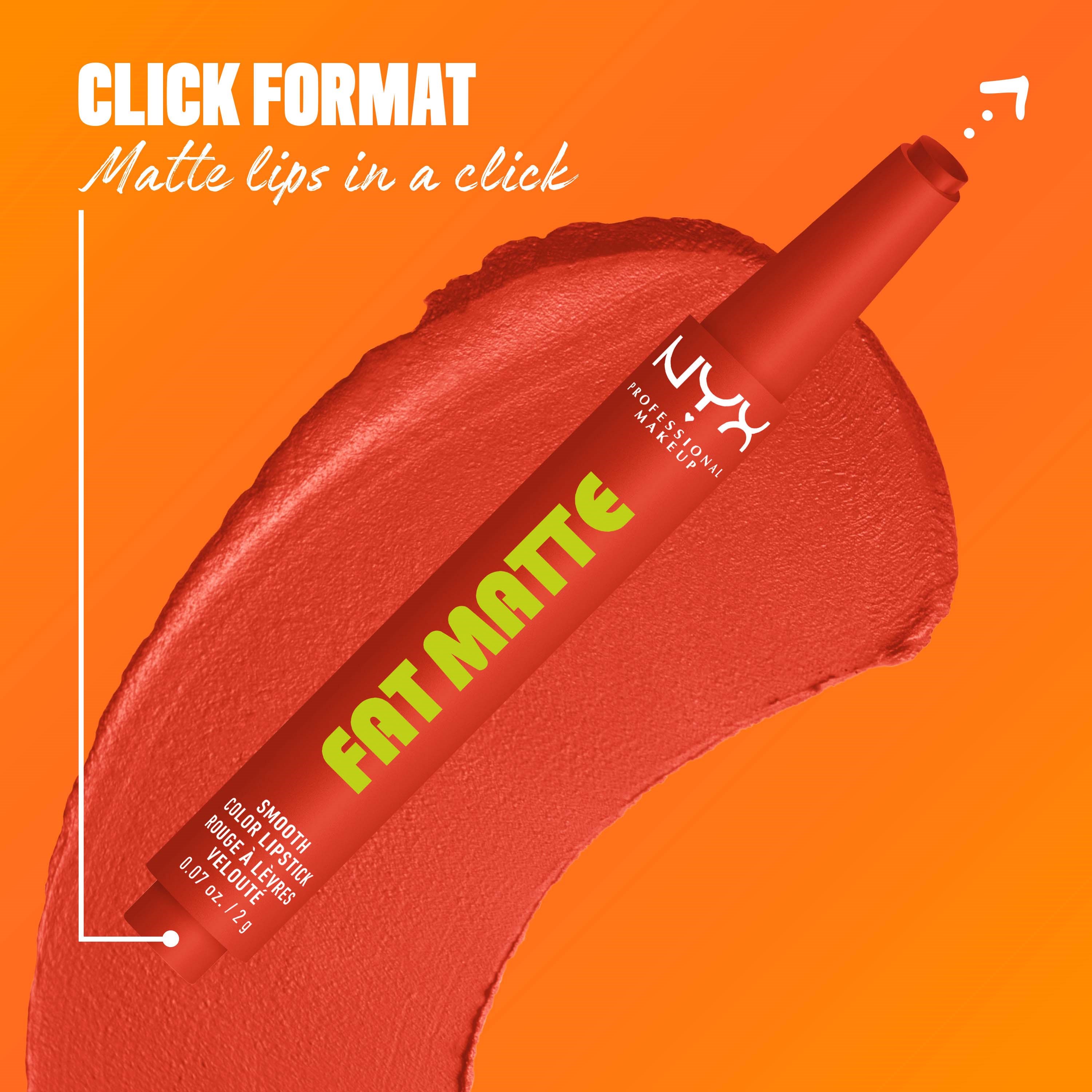 NYX PROFESSIONAL MAKEUP Fat Matte Slick Click Lip Balm 05 Comfy Carame (obrázok 6)