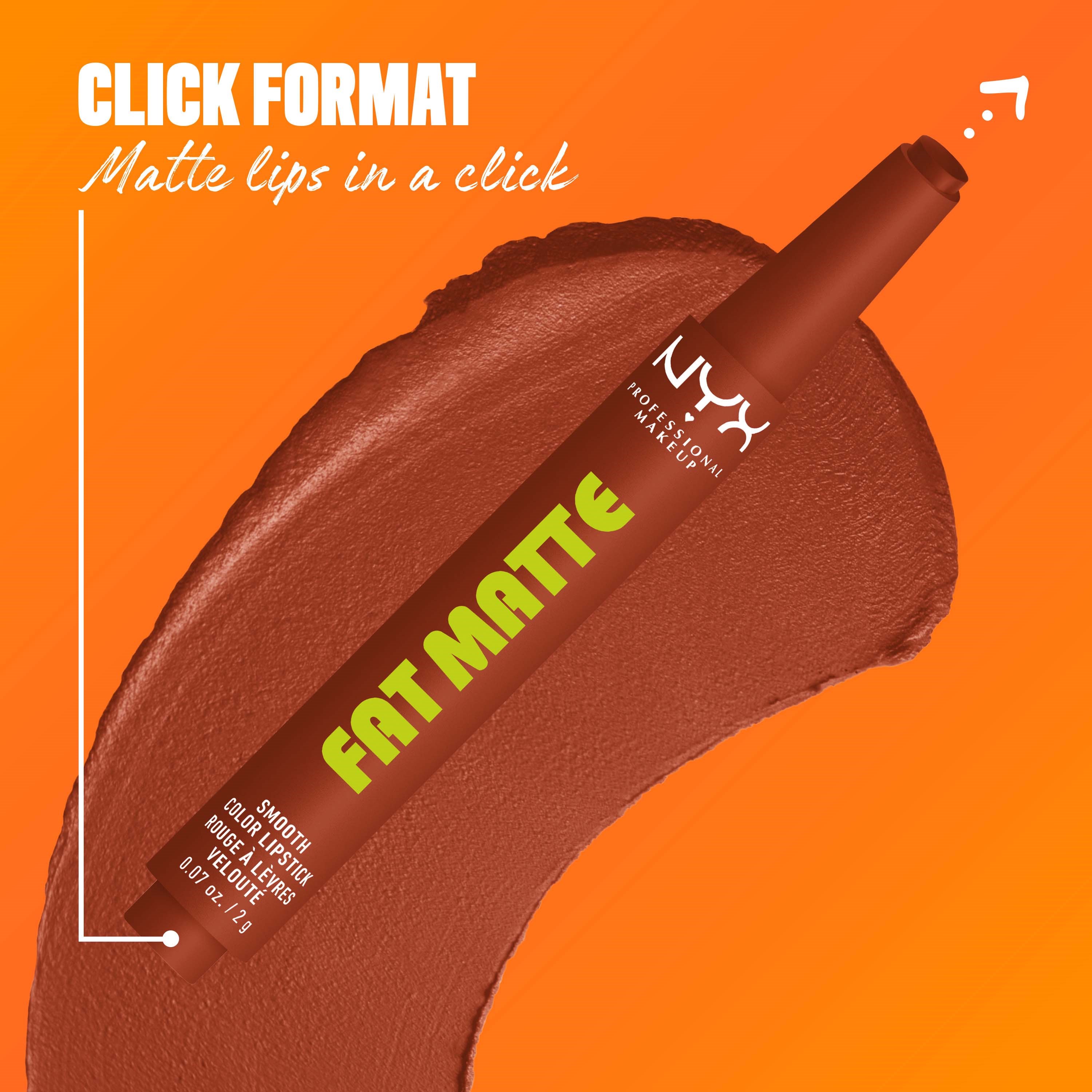 NYX PROFESSIONAL MAKEUP Fat Matte Slick Click Lip Balm 06 Beary Nude (obrázok 6)