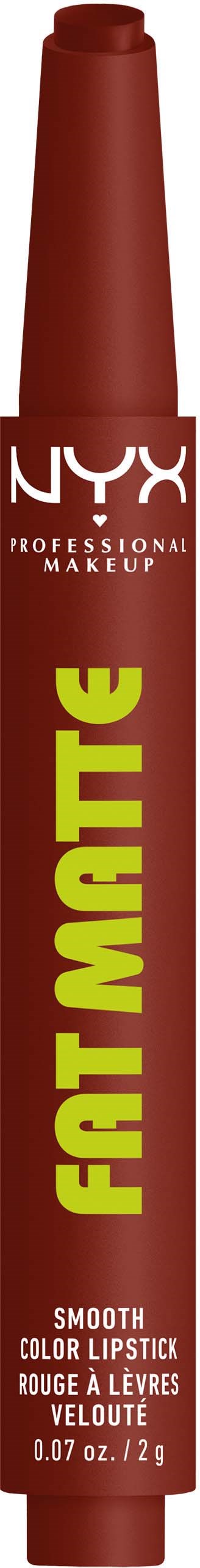 NYX PROFESSIONAL MAKEUP Fat Matte Slick Click Lip Balm 07 Cocoa Cuddles