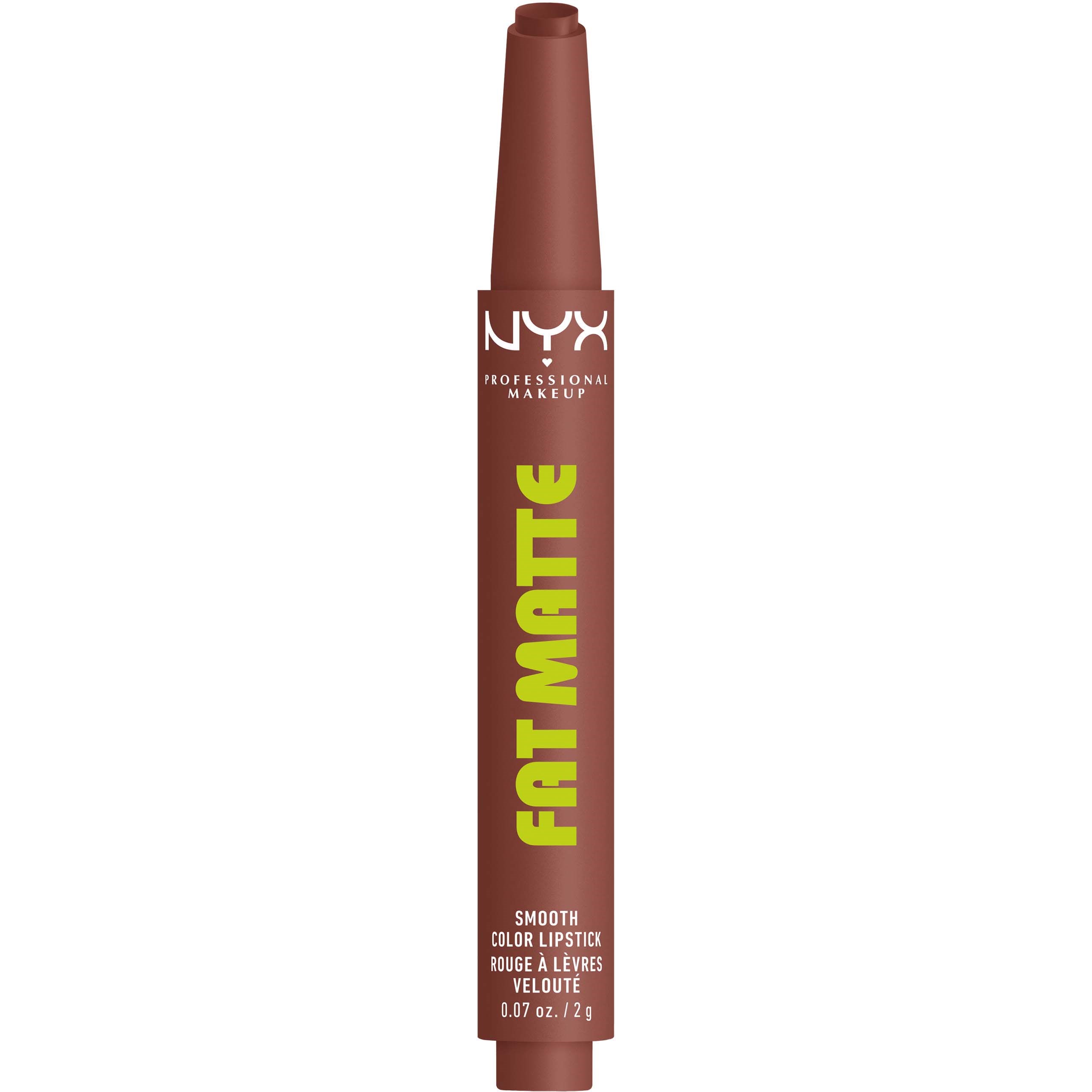 NYX PROFESSIONAL MAKEUP Fat Matte Slick Click Lip Balm 08 Toasty billede