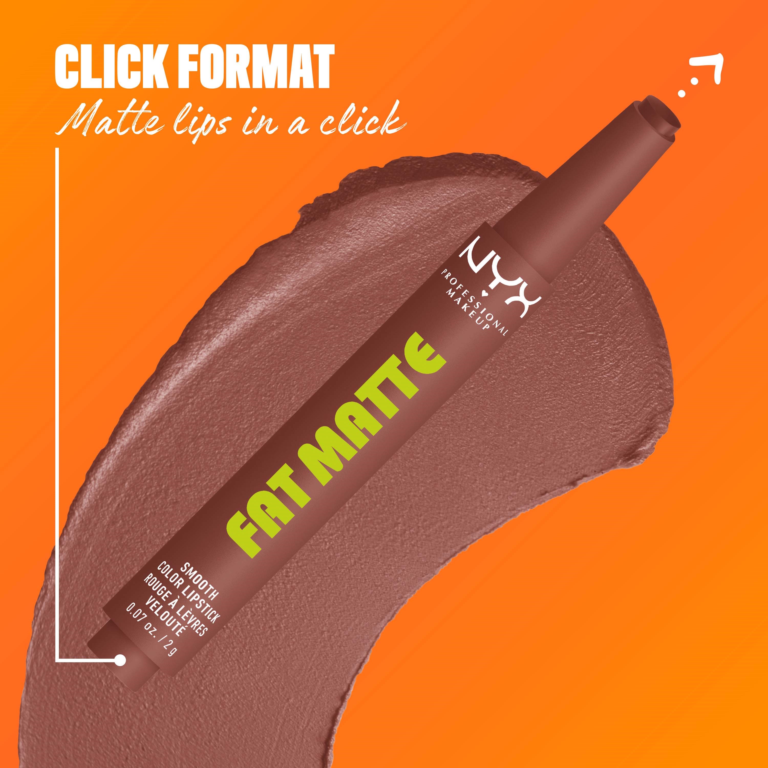 NYX PROFESSIONAL MAKEUP Fat Matte Slick Click Lip Balm 08 Toasty Taupe (obrázok 6)