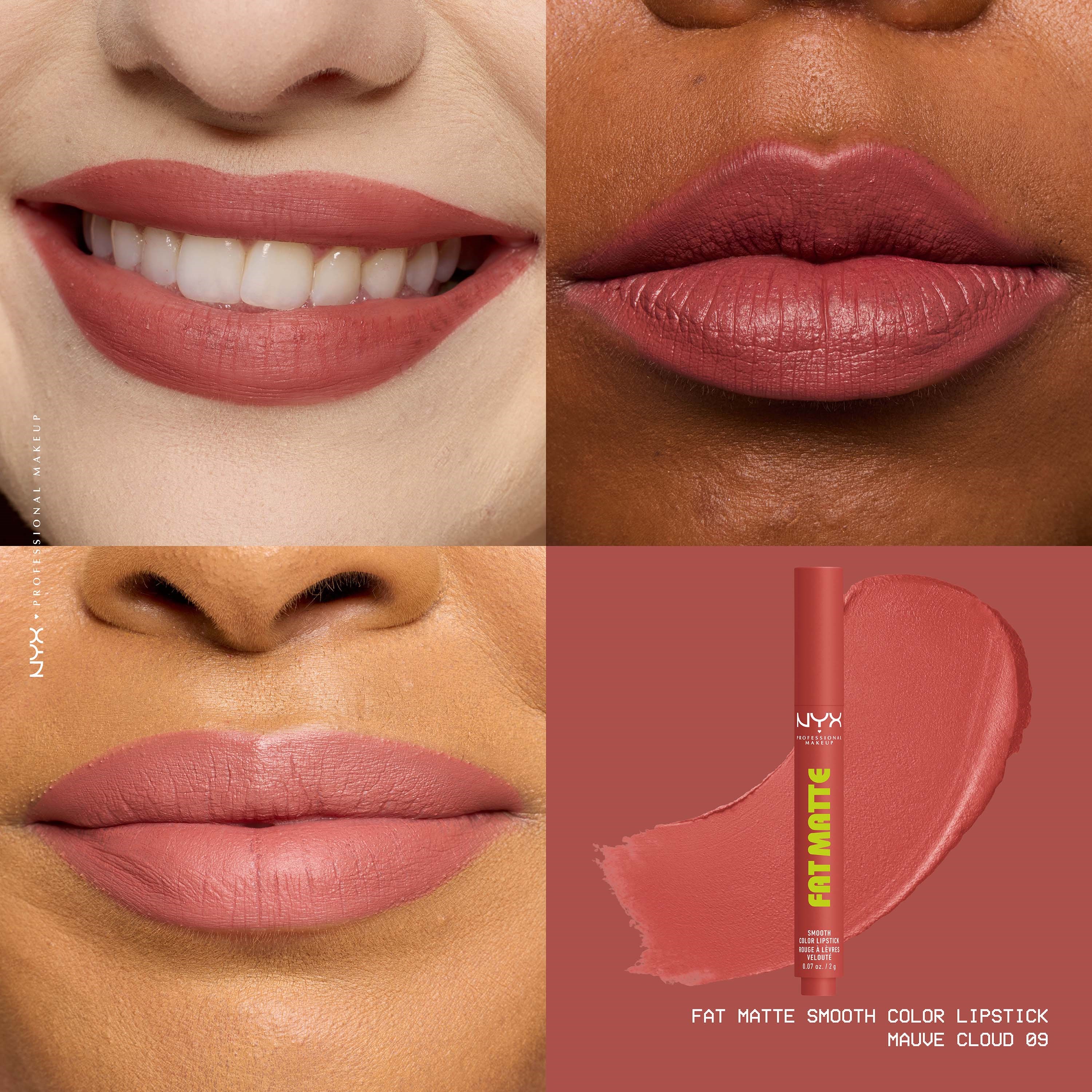 NYX PROFESSIONAL MAKEUP Fat Matte Slick Click Lip Balm 09 Mauve Cloud (obrázok 4)