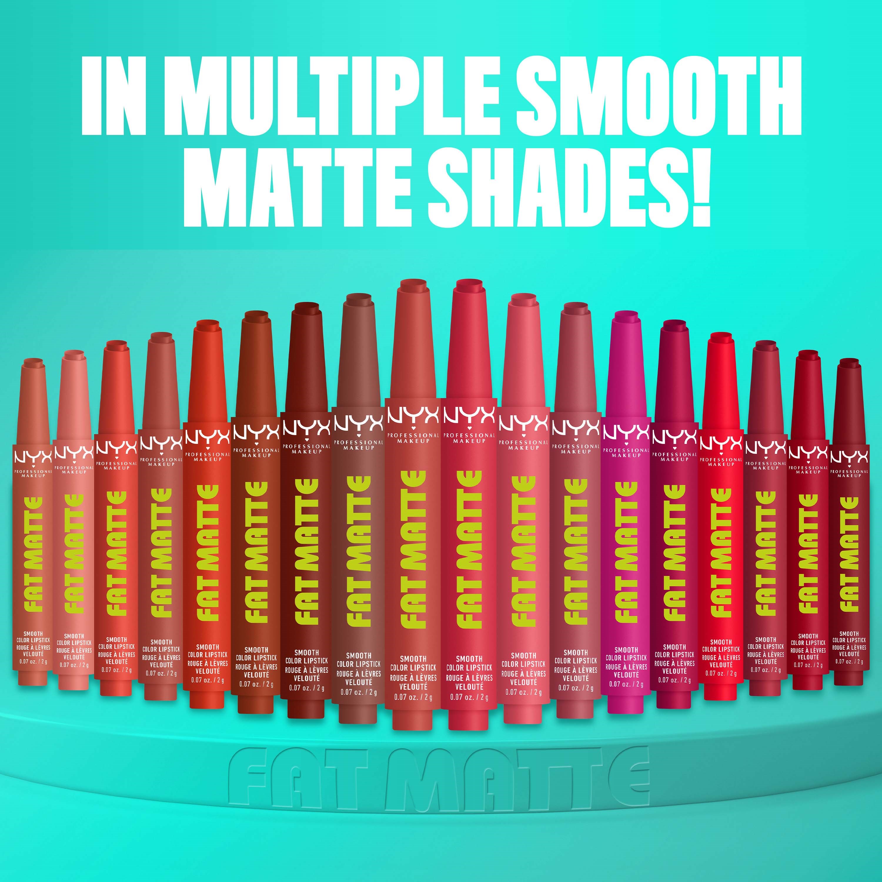 NYX PROFESSIONAL MAKEUP Fat Matte Slick Click Lip Balm 09 Mauve Cloud (obrázok 7)