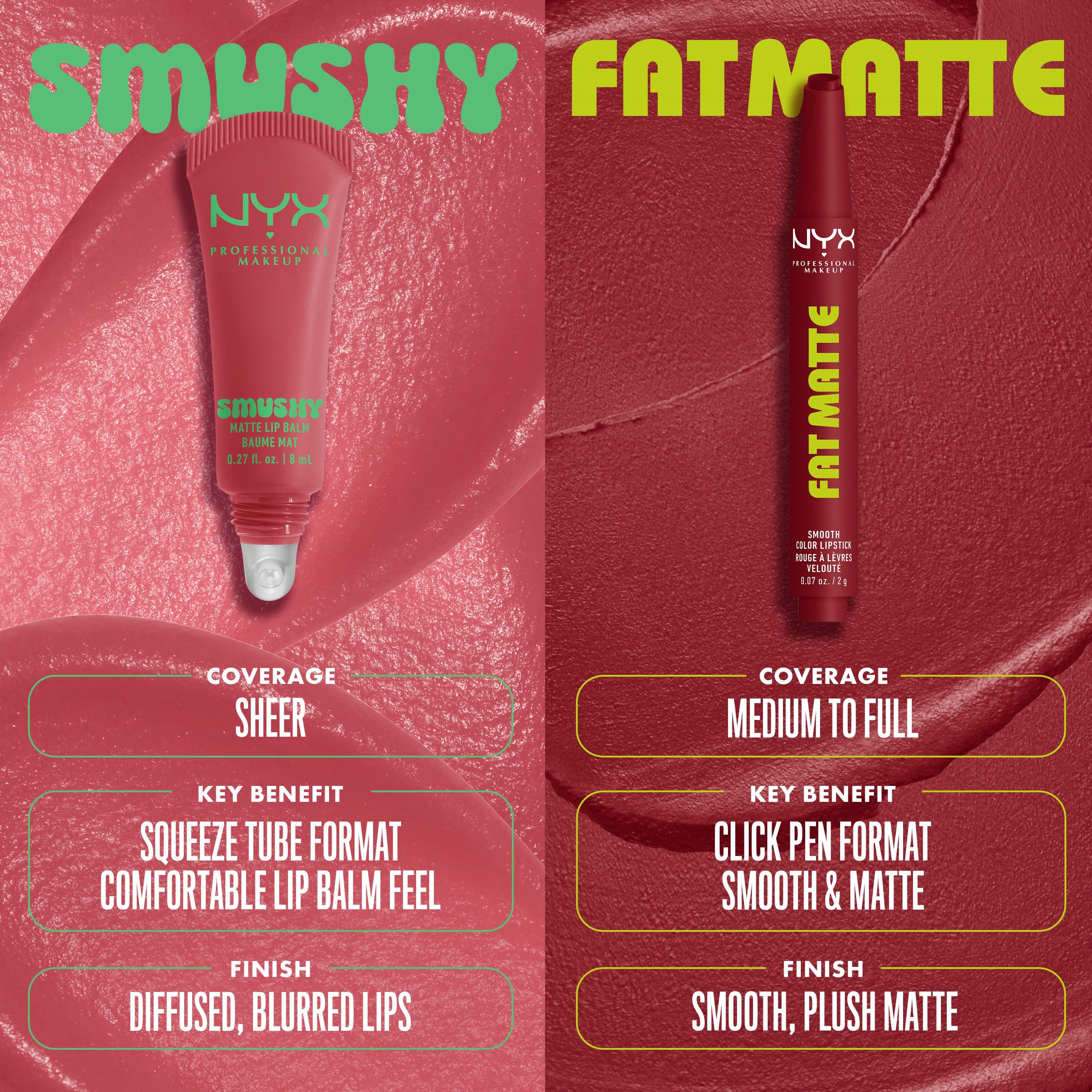 NYX PROFESSIONAL MAKEUP Fat Matte Slick Click Lip Balm 09 Mauve Cloud (obrázok 9)