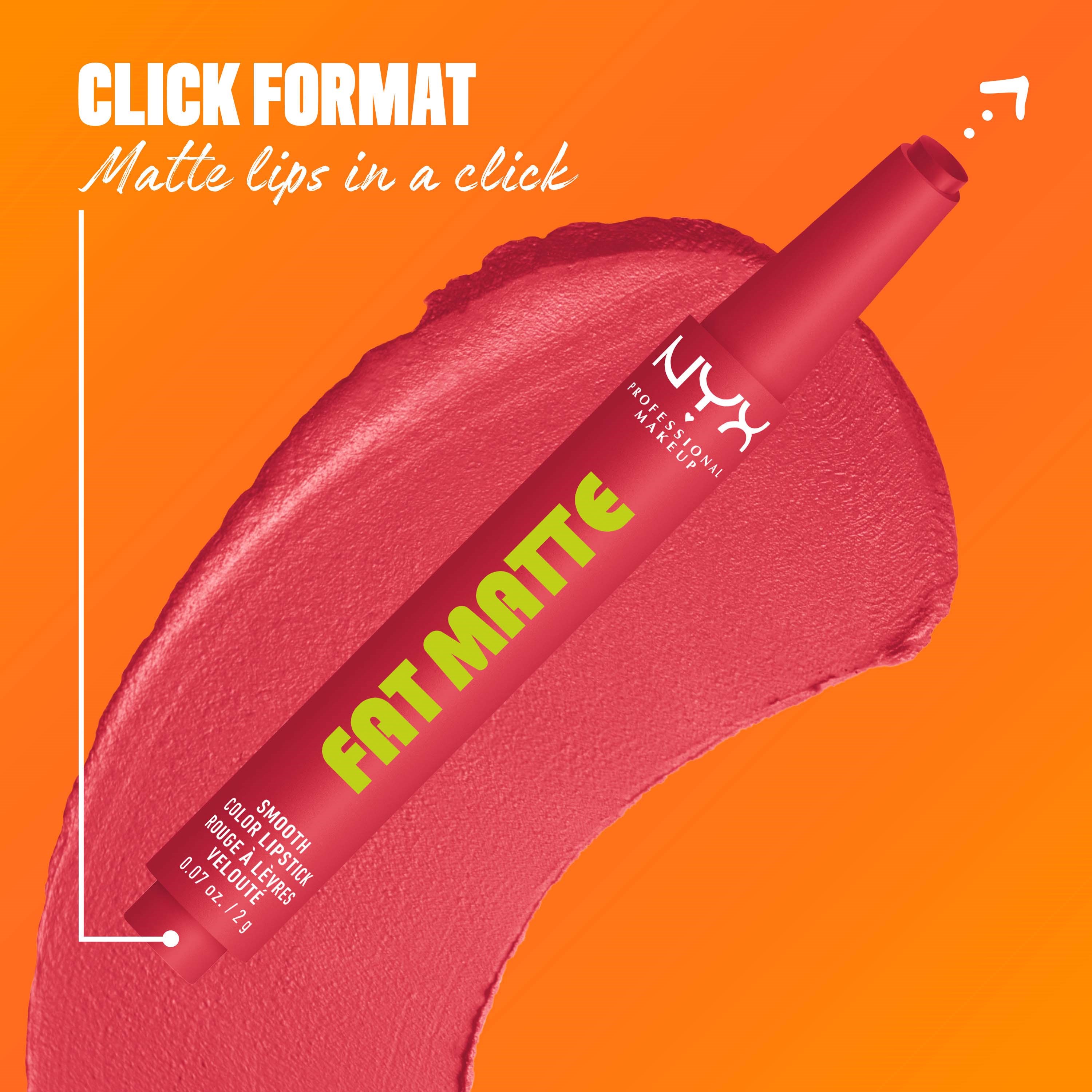 NYX PROFESSIONAL MAKEUP Fat Matte Slick Click Lip Balm 10 Flamingo Fea (obrázok 6)