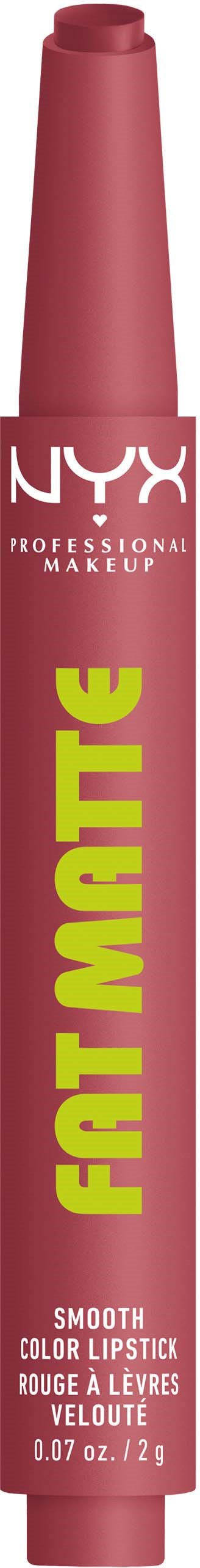 NYX PROFESSIONAL MAKEUP Fat Matte Slick Click Lip Balm 12 Blush Blanket