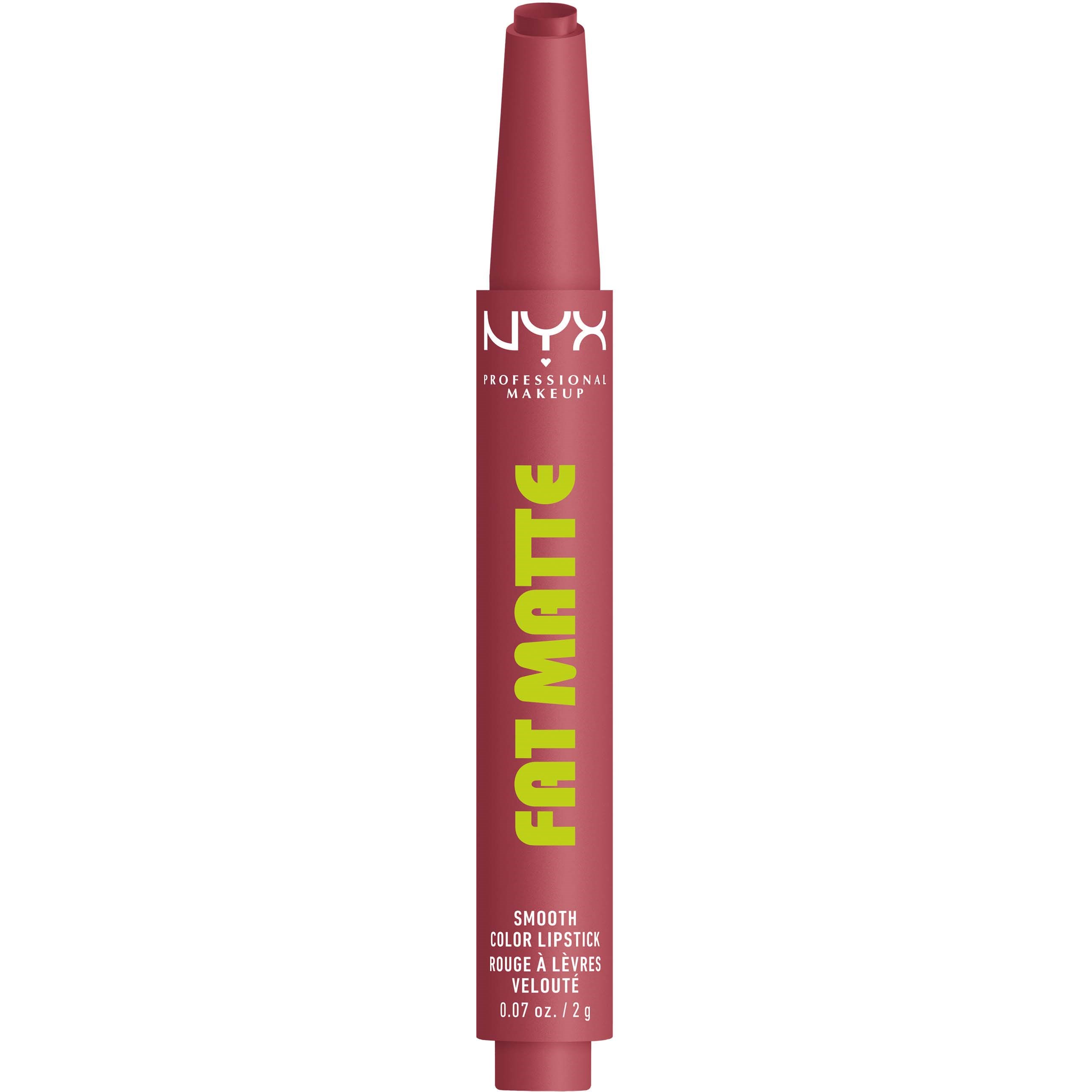 NYX PROFESSIONAL MAKEUP Fat Matte Slick Click Lip Balm 12 Blush B billede