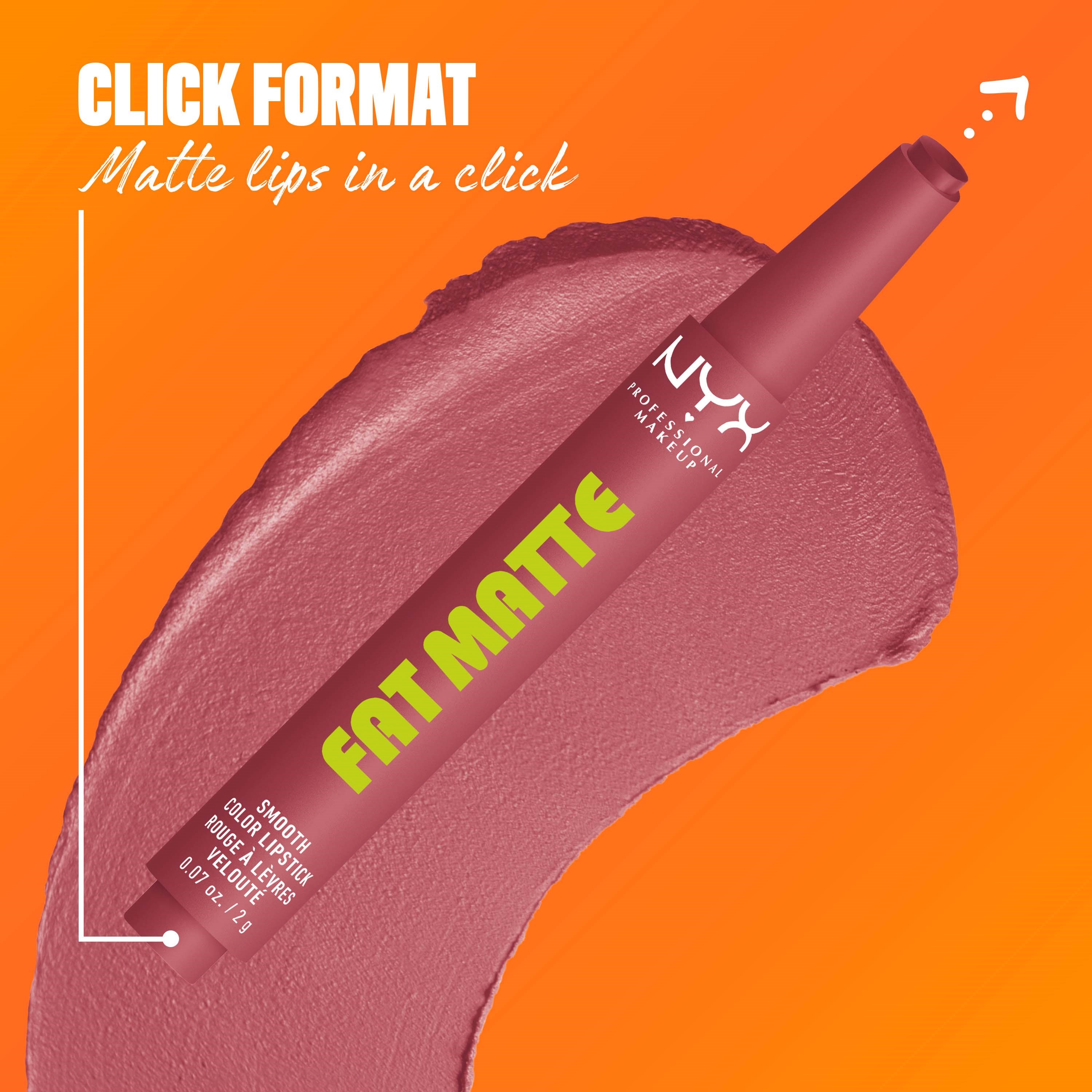 NYX PROFESSIONAL MAKEUP Fat Matte Slick Click Lip Balm 12 Blush Blanke (obrázok 6)