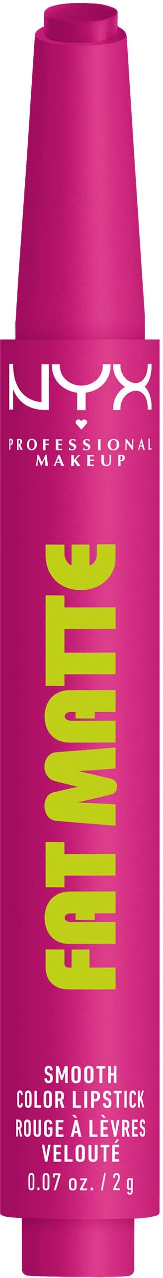 NYX PROFESSIONAL MAKEUP Fat Matte Slick Click Lip Balm 13 Fluffy Fuchsia