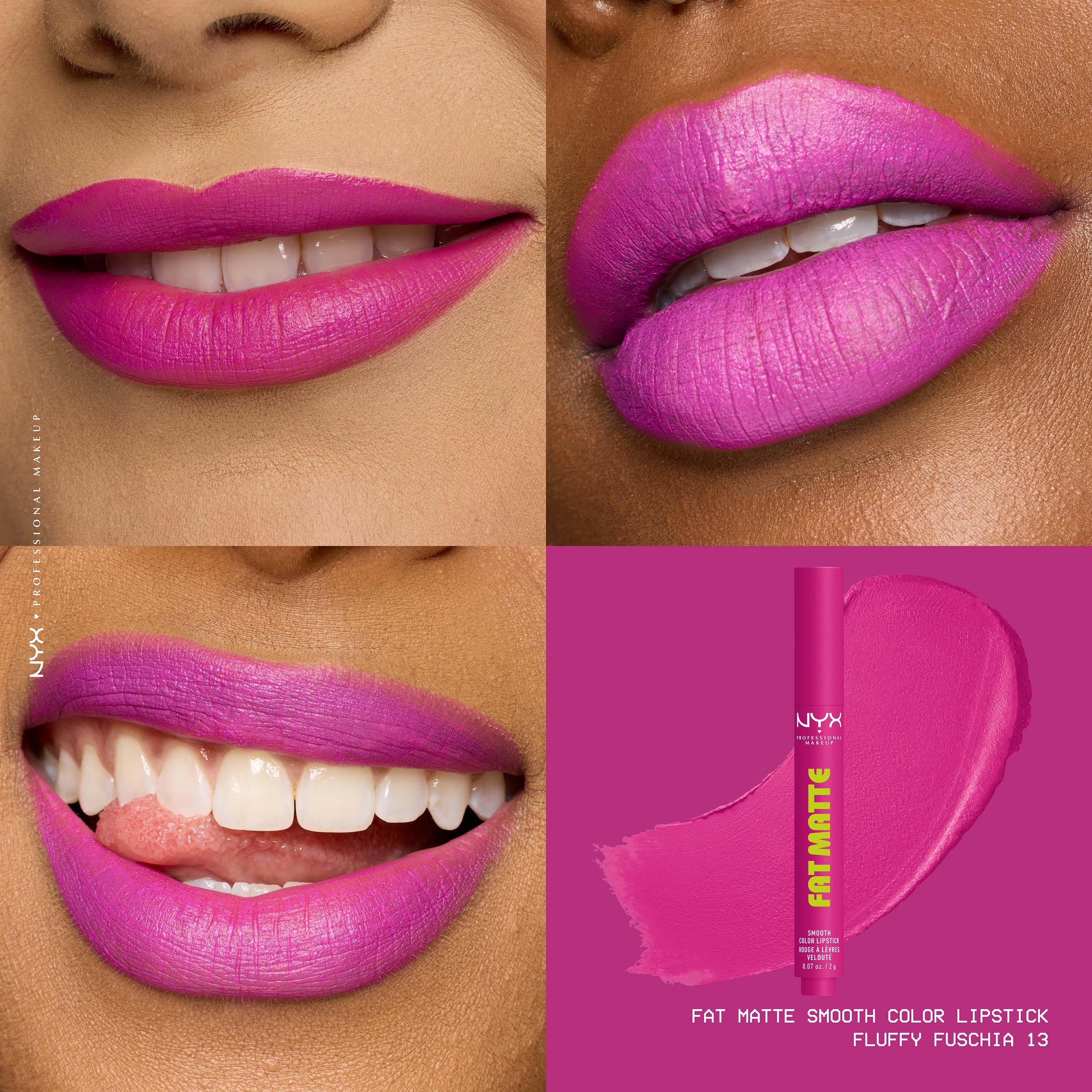 NYX PROFESSIONAL MAKEUP Fat Matte Slick Click Lip Balm 13 Fluffy Fuchs (obrázok 4)