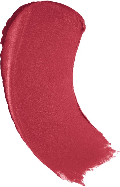 En böjd klick av rosa eller röd sminkläppstift eller läppglans.