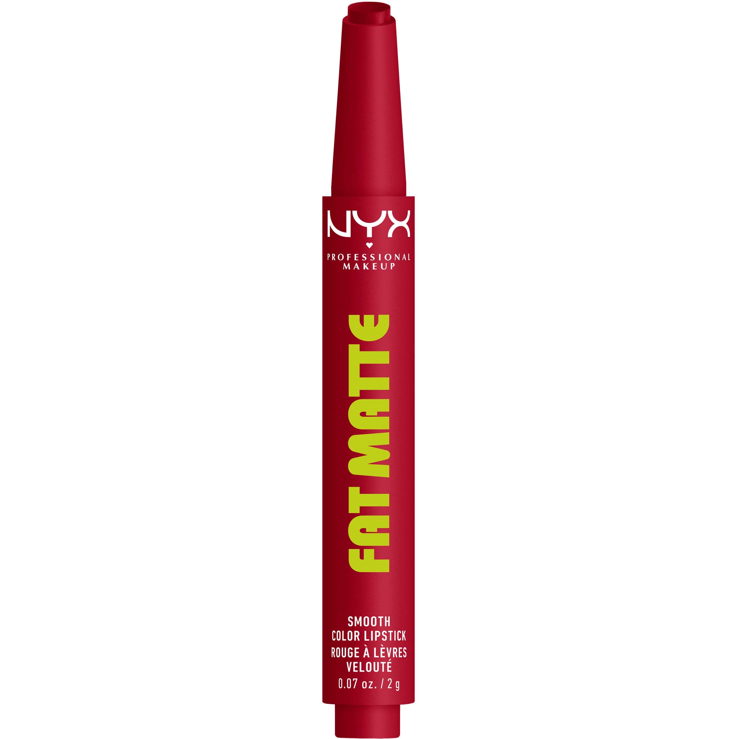 NYX PROFESSIONAL MAKEUP Fat Matte Slick Click Lip Balm 17 Scarlet billede