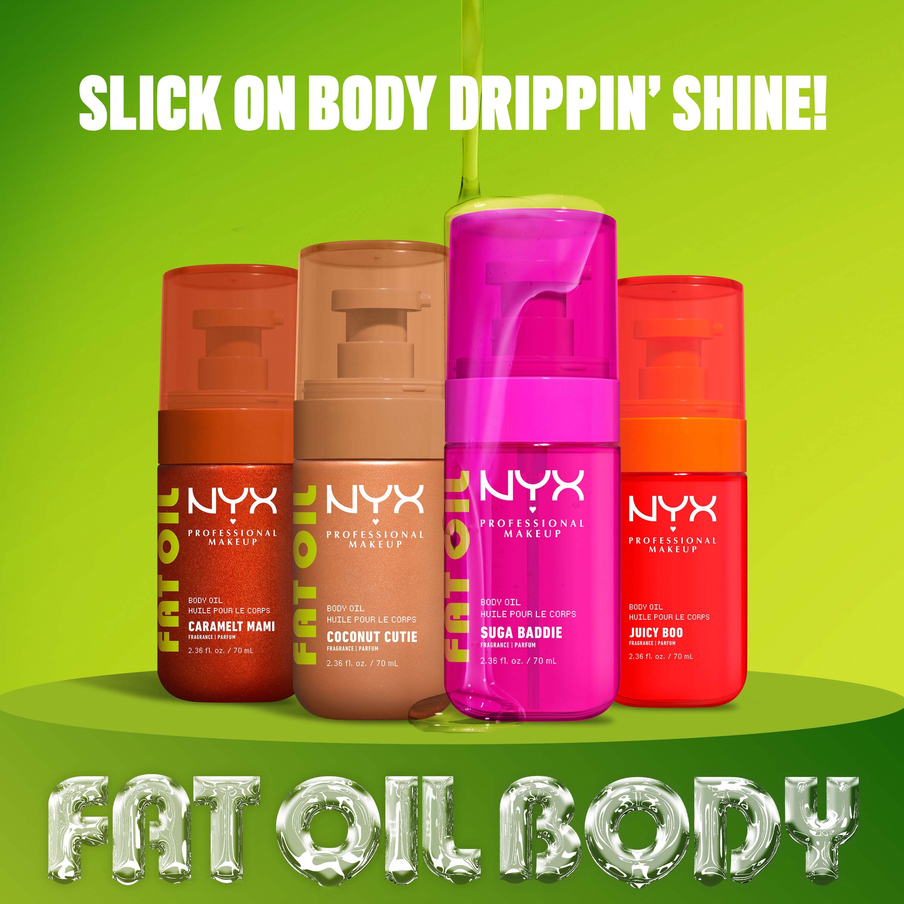 NYX PROFESSIONAL MAKEUP Fat Oil Body Oil Juicy Boo (obrázok 7)