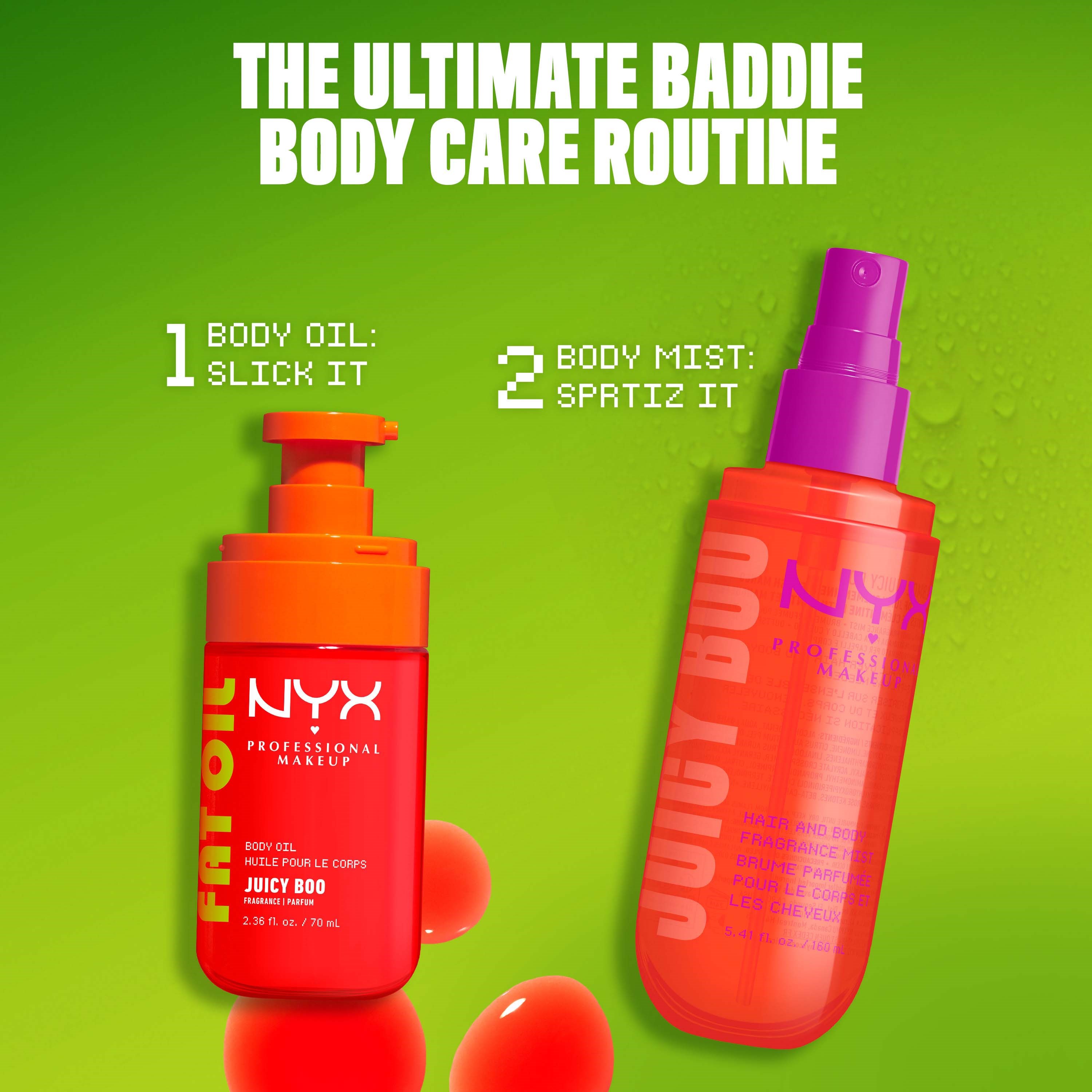 NYX PROFESSIONAL MAKEUP Fat Oil Body Oil Juicy Boo (obrázok 9)