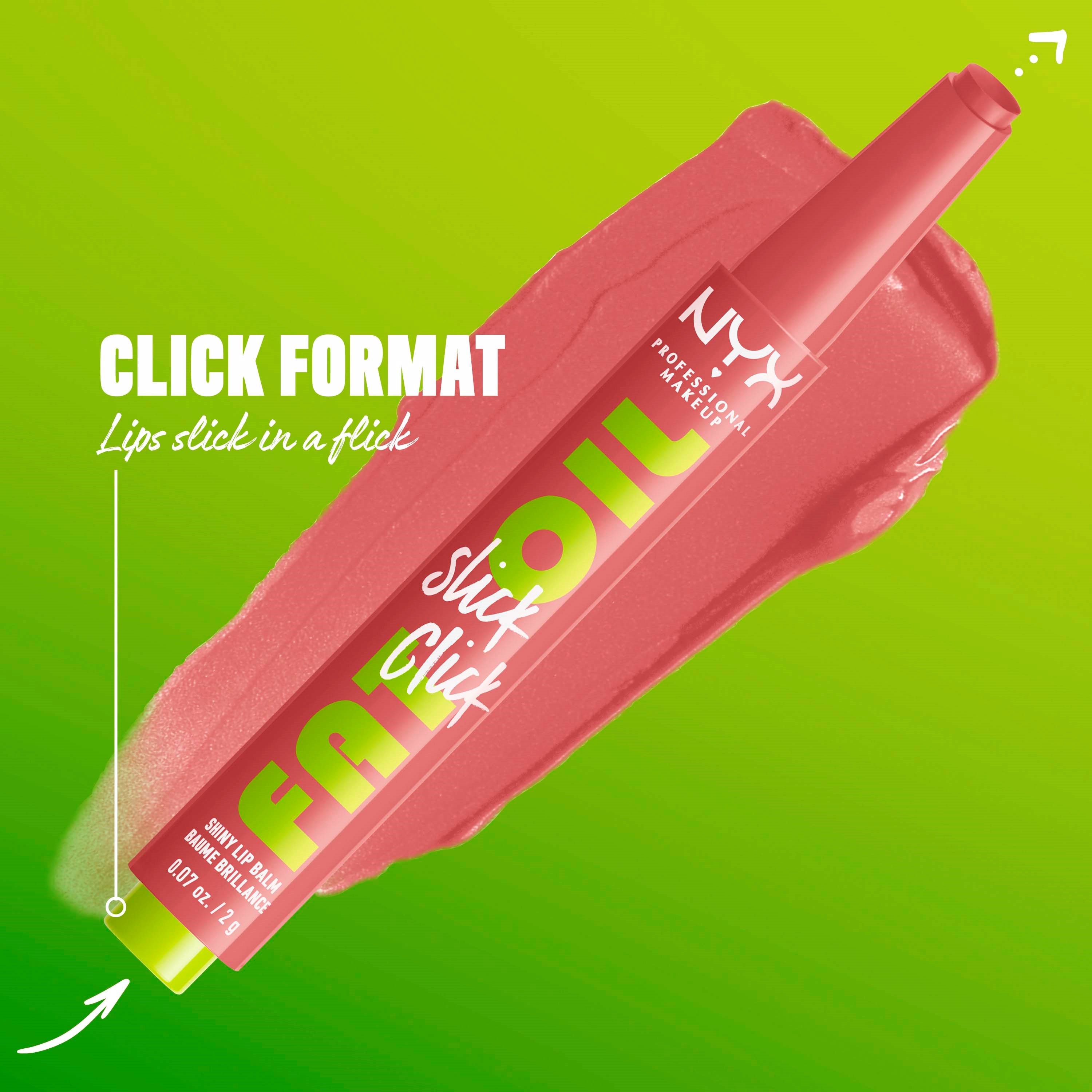 NYX PROFESSIONAL MAKEUP Fat Oil Slick Click Lip Balm 19 Caption This (obrázok 5)