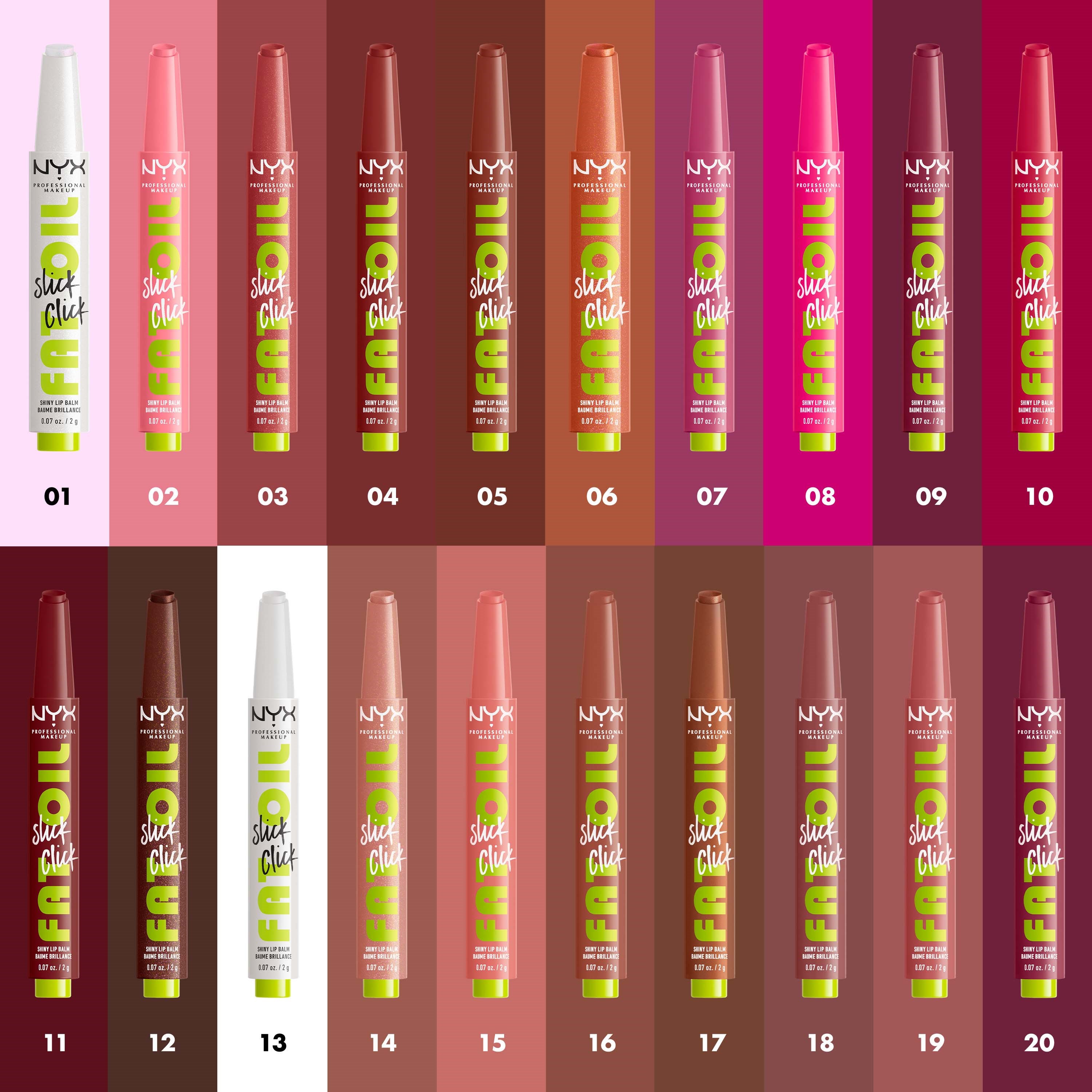 NYX PROFESSIONAL MAKEUP Fat Oil Slick Click Lip Balm 19 Caption This (obrázok 9)