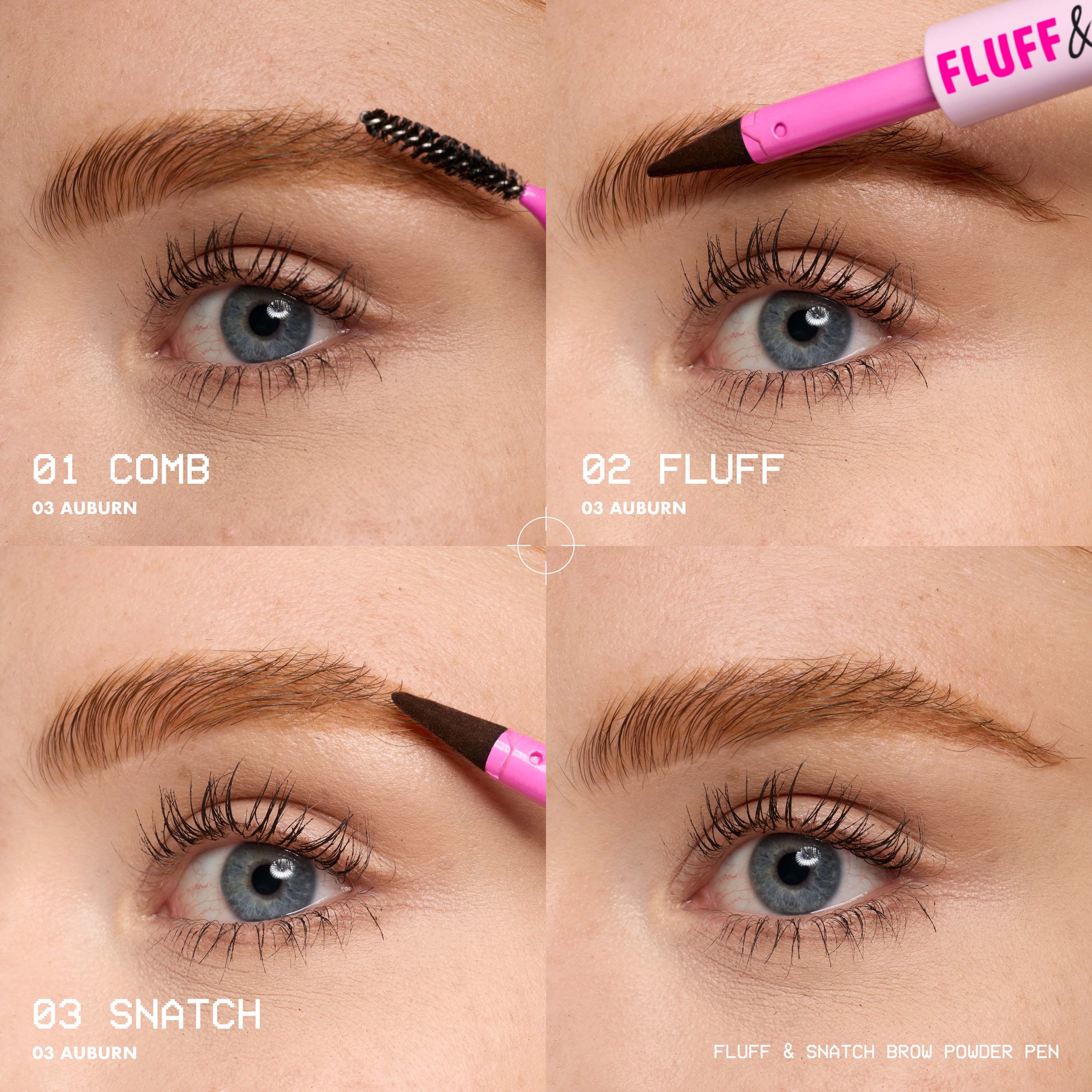 NYX PROFESSIONAL MAKEUP Fluff & Snatch Brow Powder Pen 05 Cool Ash Bro (obrázok 10)
