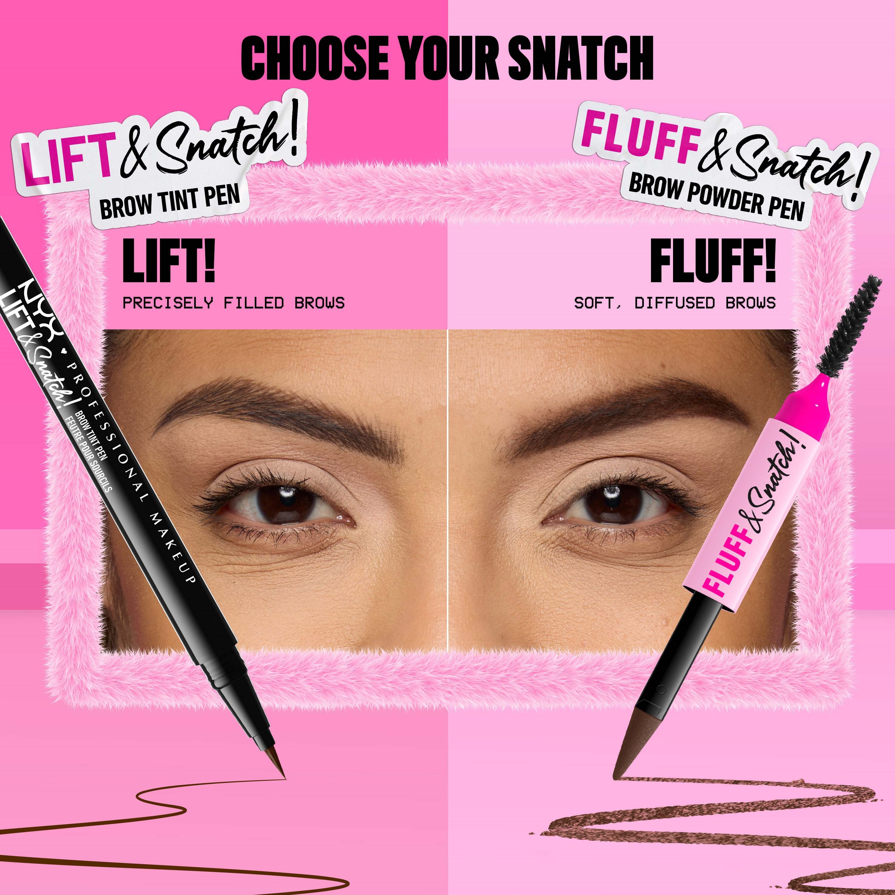NYX PROFESSIONAL MAKEUP Fluff & Snatch Brow Powder Pen 05 Cool Ash Bro (obrázok 9)