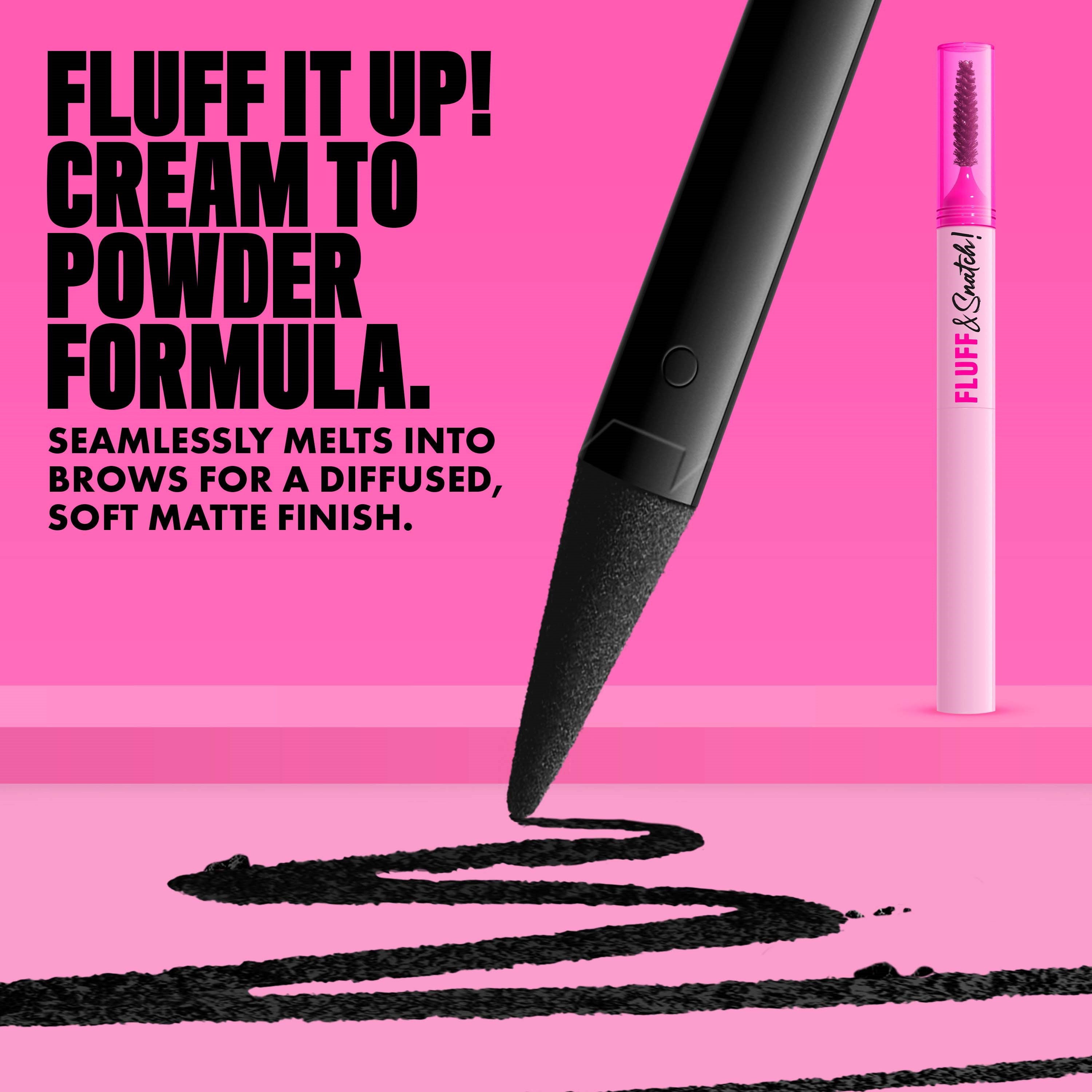 NYX PROFESSIONAL MAKEUP Fluff & Snatch Brow Powder Pen 08 Black (obrázok 3)