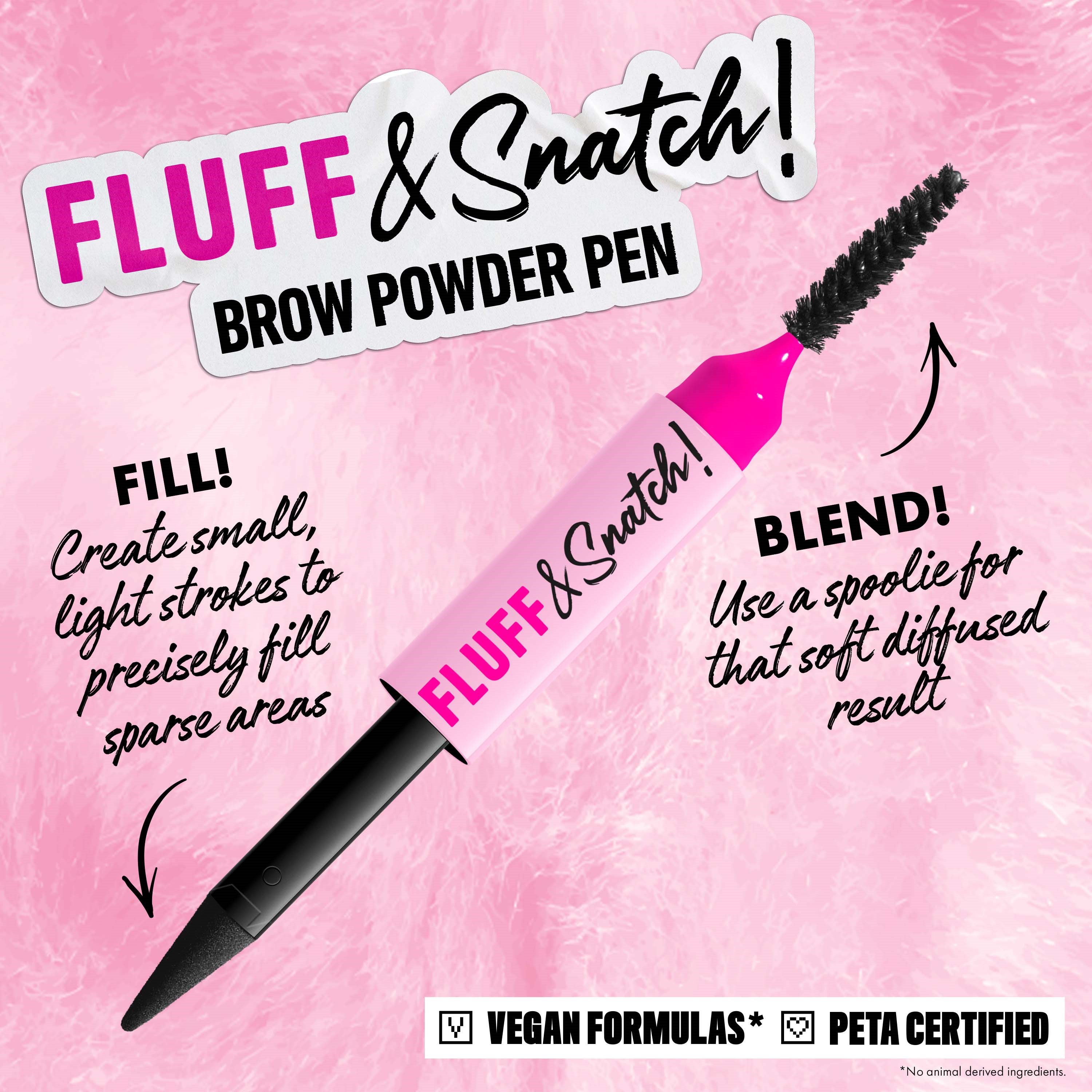 NYX PROFESSIONAL MAKEUP Fluff & Snatch Brow Powder Pen 08 Black (obrázok 6)