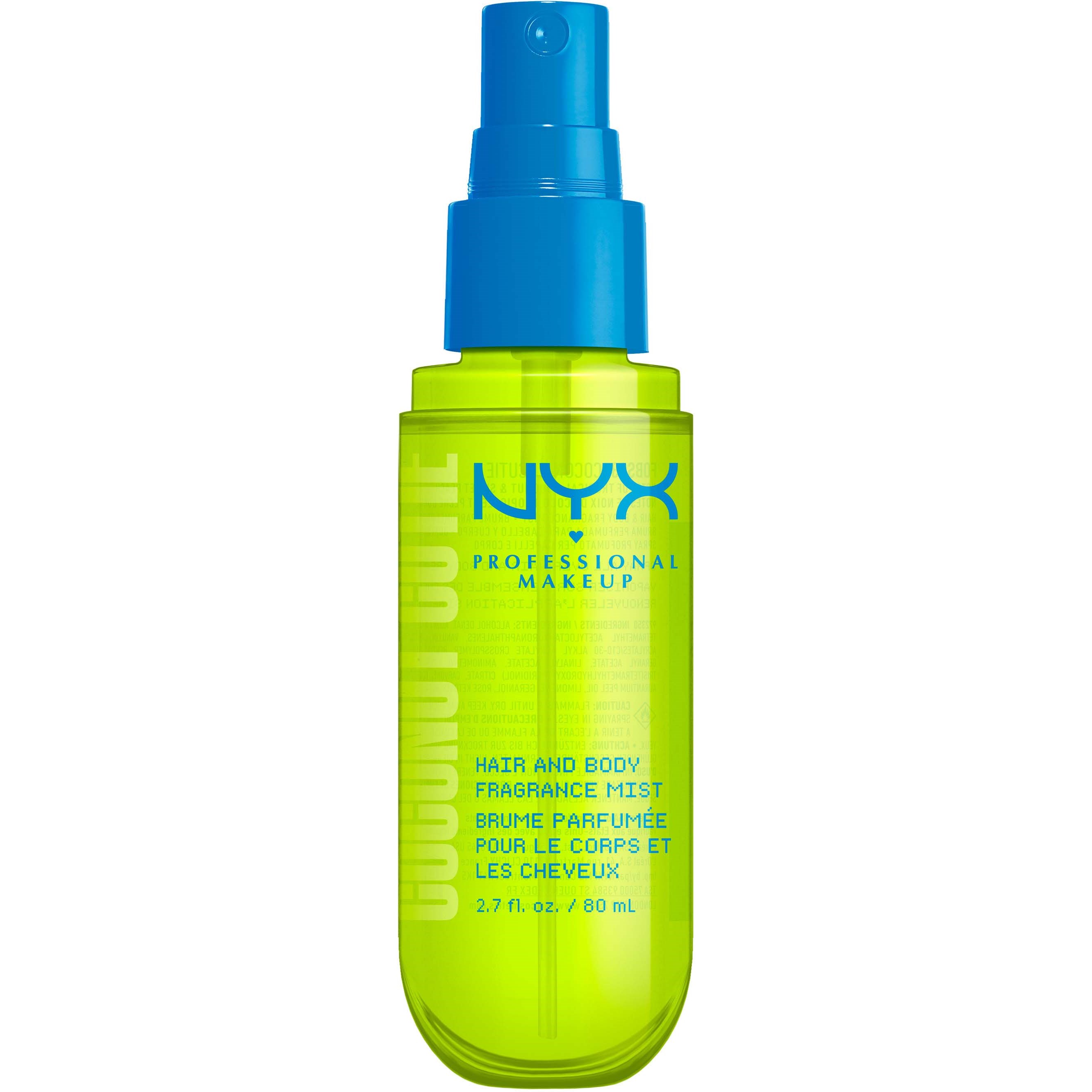 NYX PROFESSIONAL MAKEUP Hair And Body Fragrance Mist Coconut Cutie (obrázok 8)