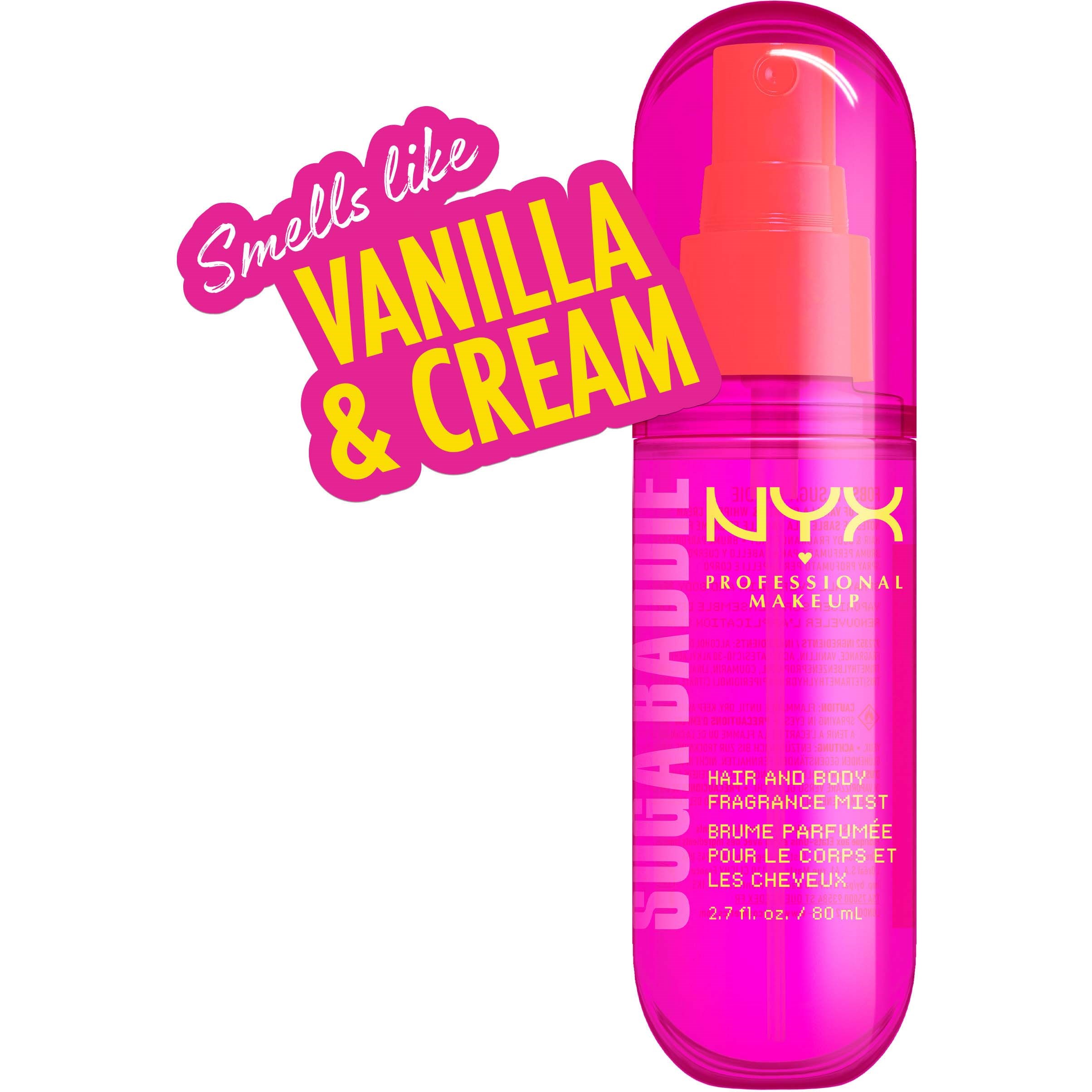 NYX PROFESSIONAL MAKEUP Hair And Body Fragrance Mist Suga Baddie (obrázok 7)