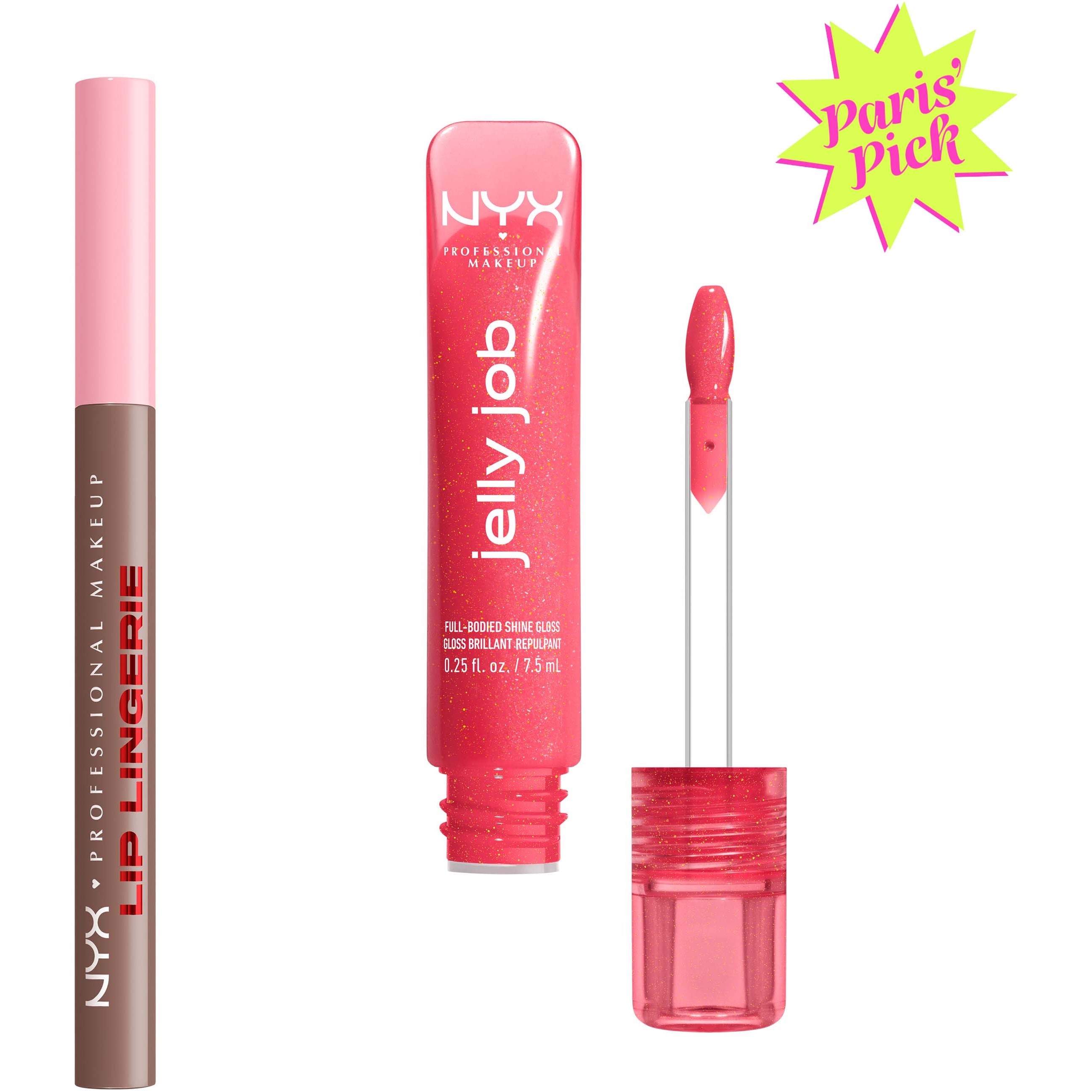 NYX PROFESSIONAL MAKEUP Jelly Deluxe Lip Combo 05 Lip Lock + 08 Jelly Kissed