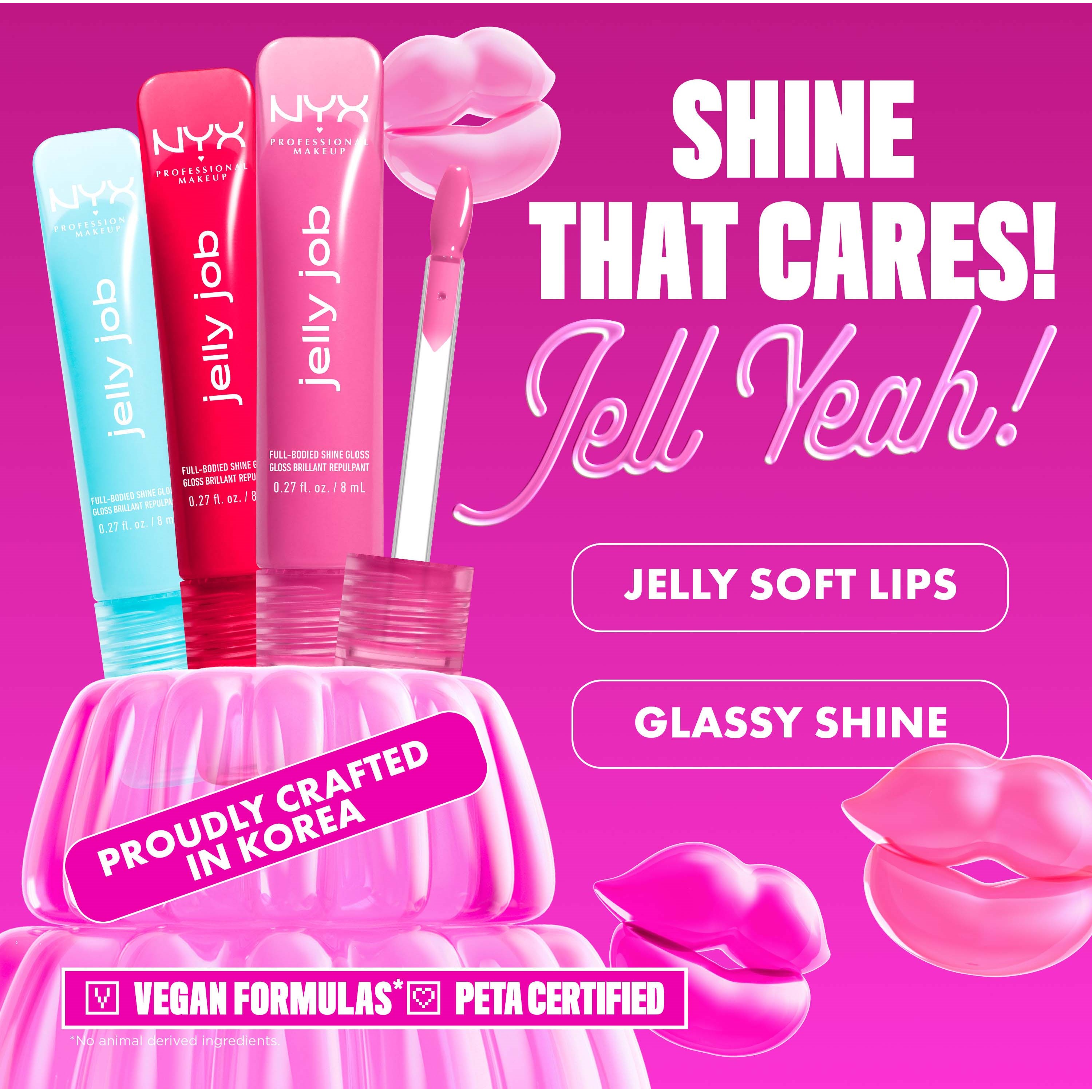 NYX PROFESSIONAL MAKEUP Jelly Job Lip gloss 04 Toast N Jelly (obrázok 4)