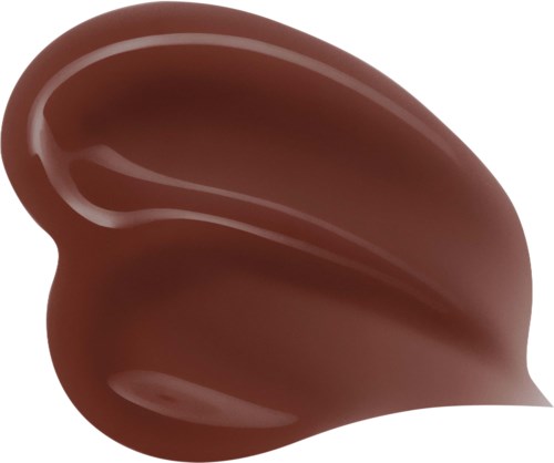 Suklaijäätelön nuppula, kuvattu yläpuolelta, pyörteinen rakenne.