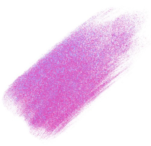 Brede, getextureerde roze en paarse penseelstreek op een witte achtergrond.