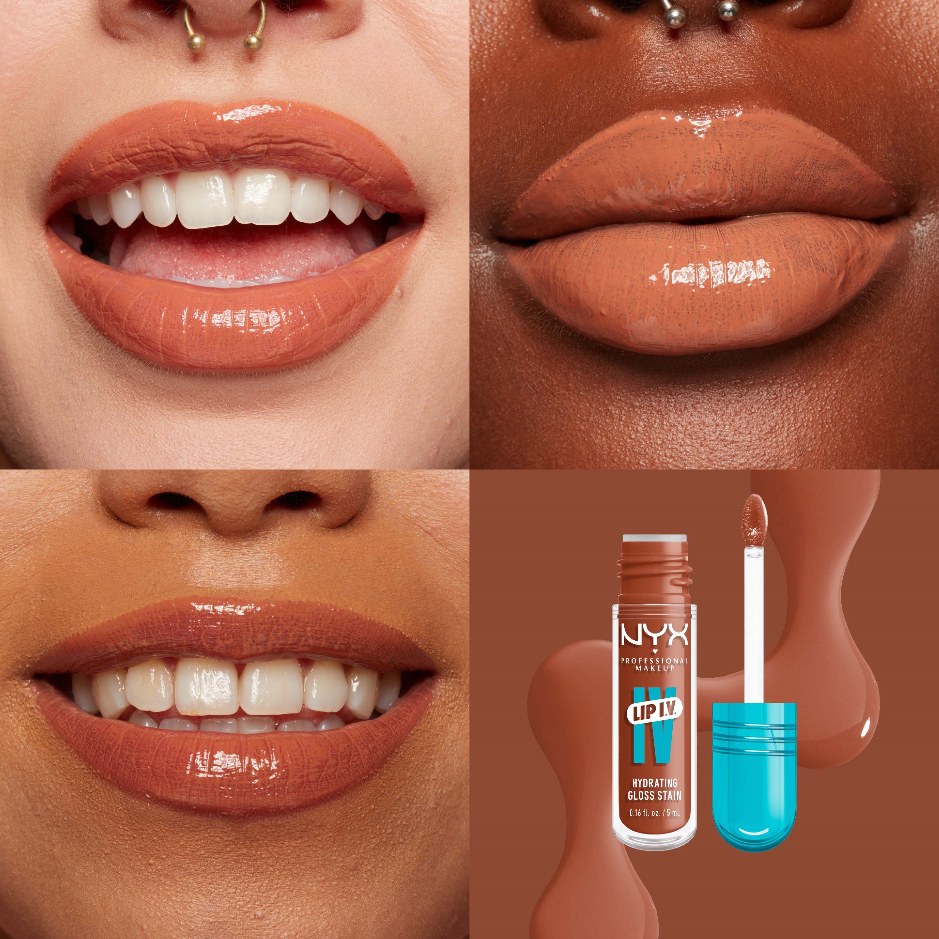 NYX PROFESSIONAL MAKEUP Lip I.V. Hydrating Gloss Stain Lip Gloss 01 Ca (obrázok 2)