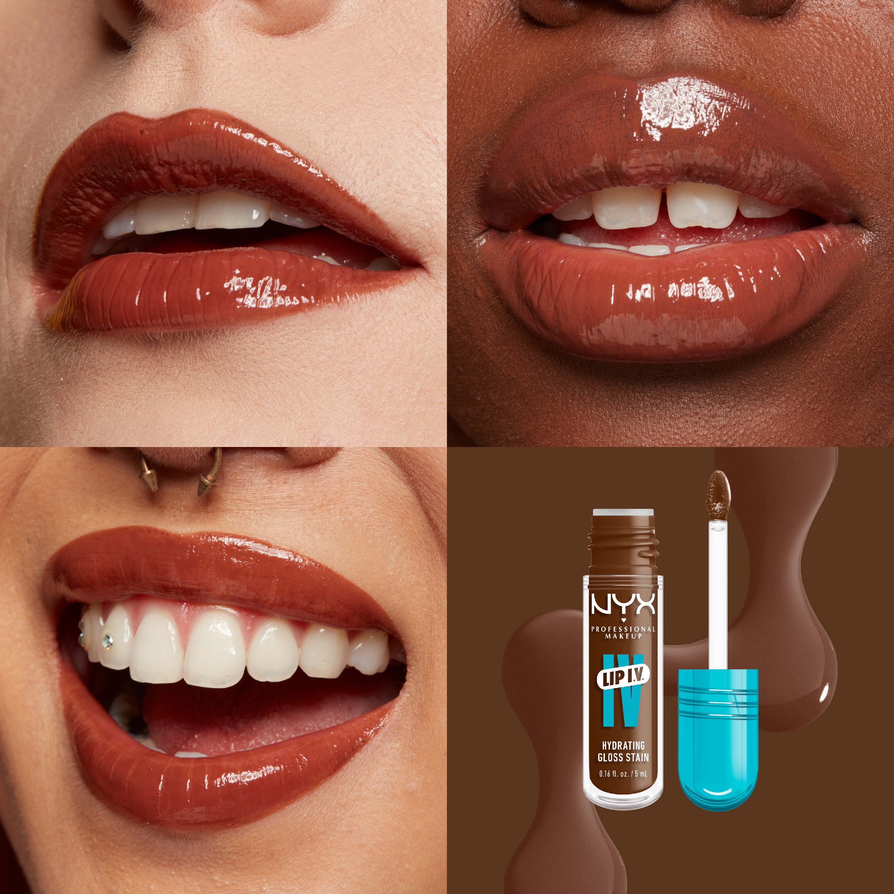 NYX PROFESSIONAL MAKEUP Lip I.V. Hydrating Gloss Stain Lip Gloss 04 Co (obrázok 3)