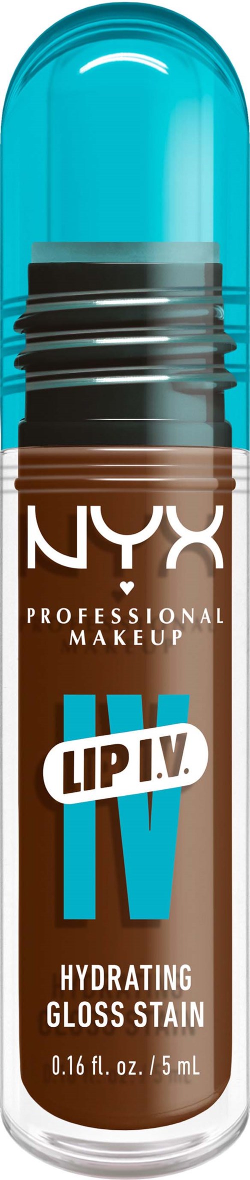 Блеск для губ NYX Professional Makeup Lip I.V. Hydrating Gloss Serum 04 Cocoa Quench!, увлажняющий, 5 мл — фото 6