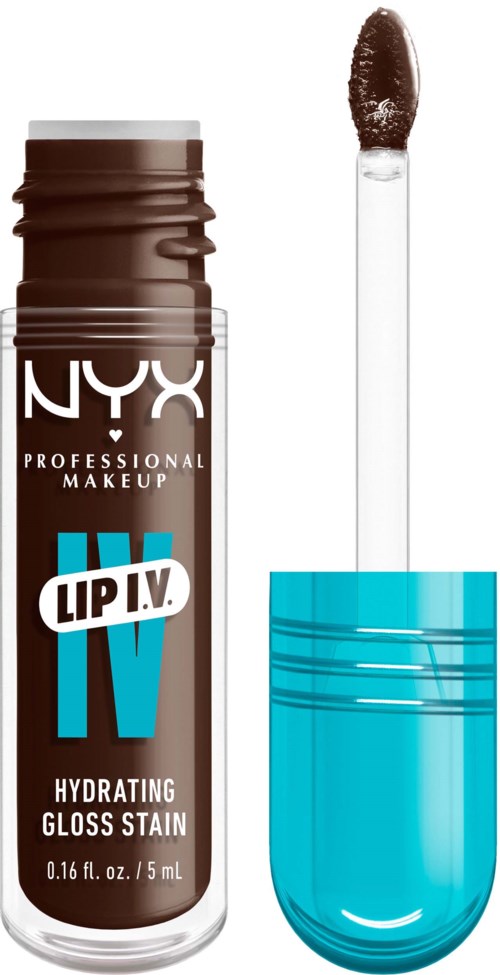 NYX PROFESSIONAL MAKEUP Lip I.V. Hydrating Gloss Stain Lip Gloss 06 Espresso Soak