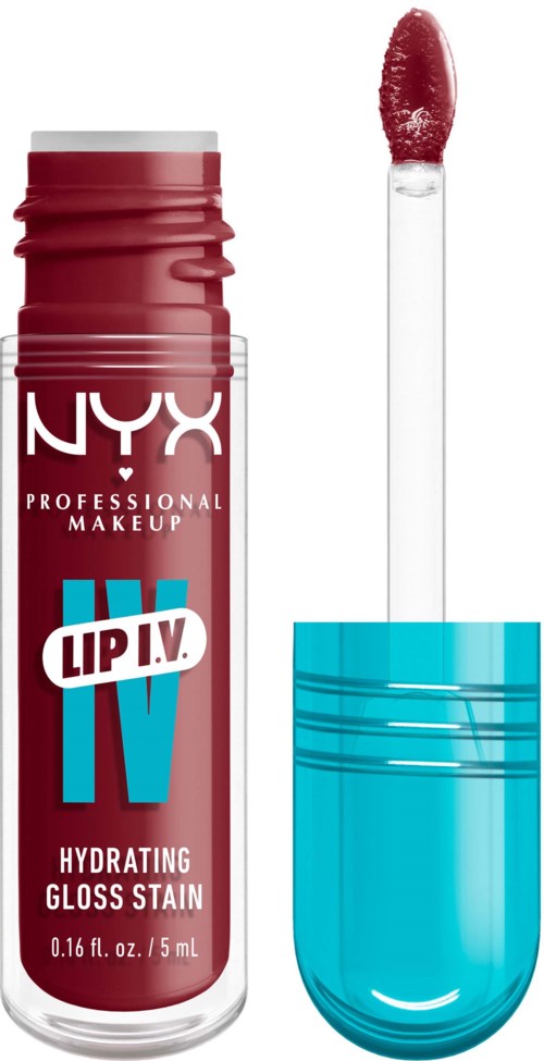 NYX PROFESSIONAL MAKEUP Lip I.V. Hydrating Gloss Stain Lip Gloss 09 Blush Rush