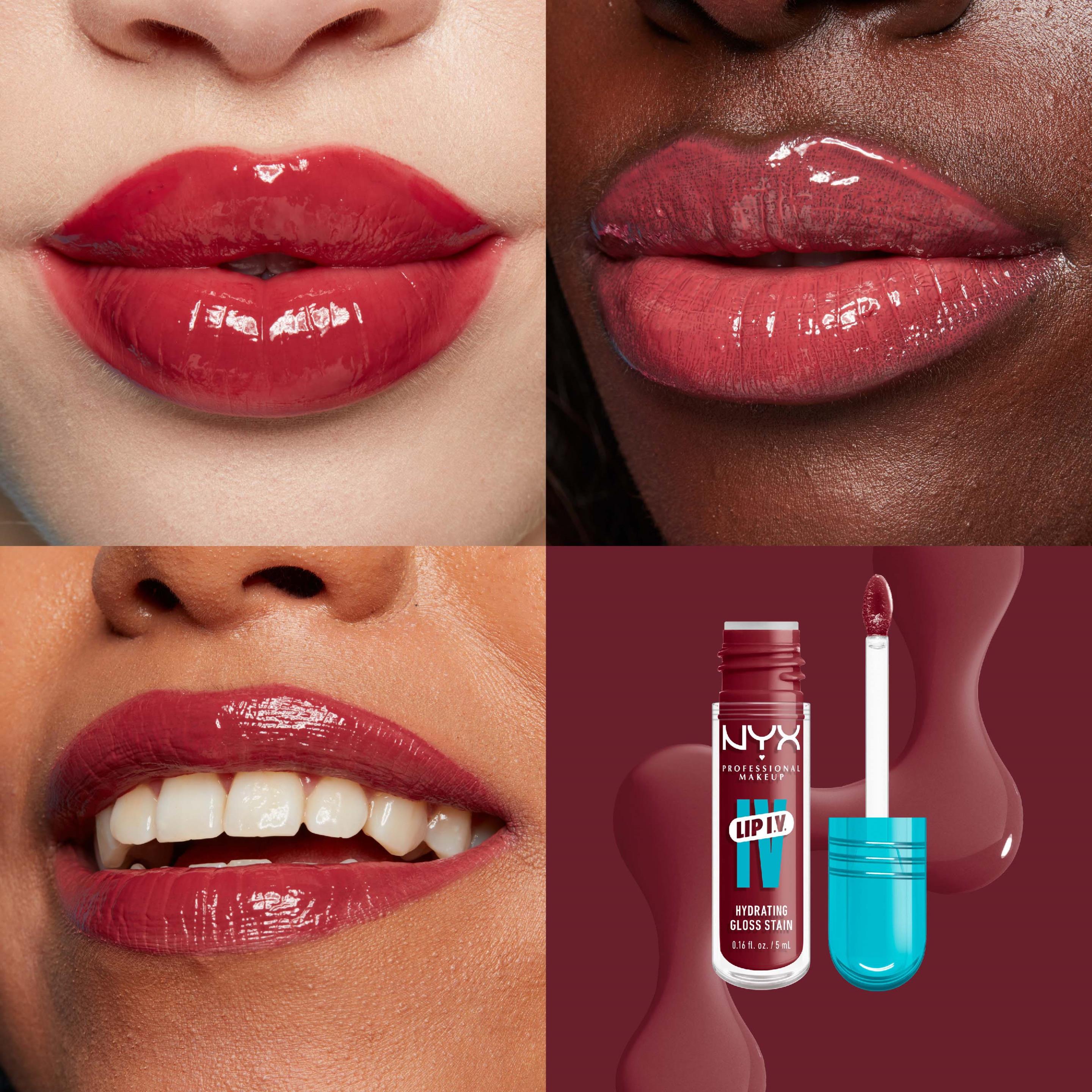 NYX PROFESSIONAL MAKEUP Lip I V Hydrating Gloss Stain Lip Gloss 09 NYX PROFESSIONAL MAKEUP Lip I V Hydrating Gloss Stain Lip Gloss 09