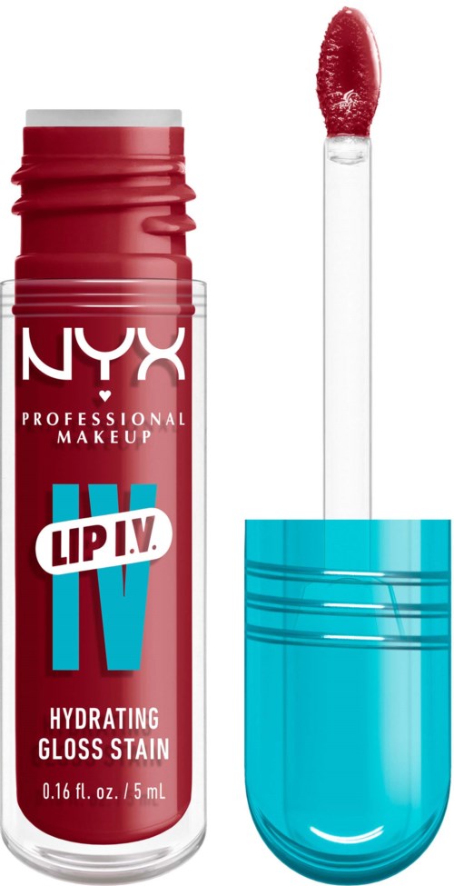 NYX PROFESSIONAL MAKEUP Lip I.V. Hydrating Gloss Stain Lip Gloss 10 Berry Thirsty