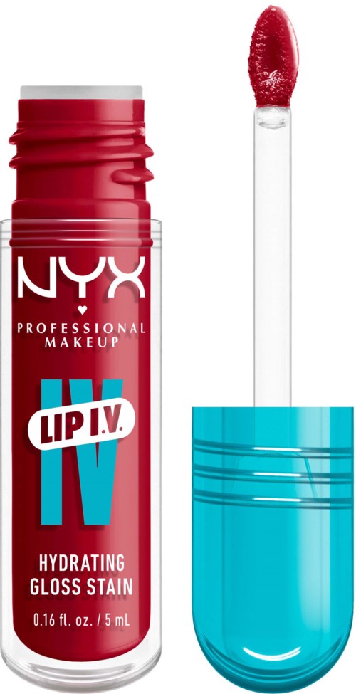 NYX PROFESSIONAL MAKEUP Lip I.V. Hydrating Gloss Stain Lip Gloss 11 Redy-Y.Set. Wet!