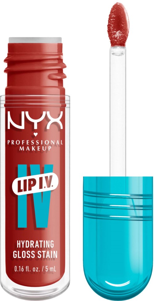 NYX PROFESSIONAL MAKEUP Lip I.V. Hydrating Gloss Stain Lip Gloss 12 Burst That Tang!