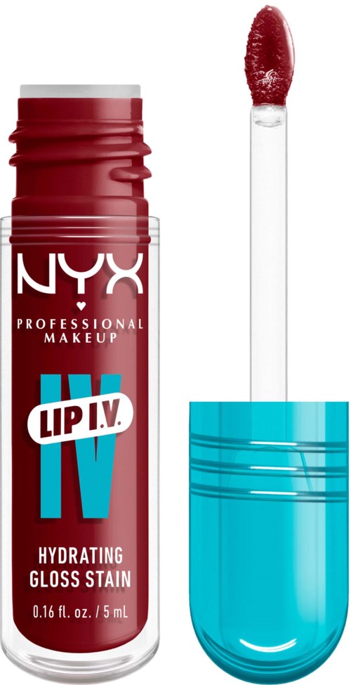 NYX PROFESSIONAL MAKEUP Lip I.V. Hydrating Gloss Stain Lip Gloss 13 Cranberry Splash