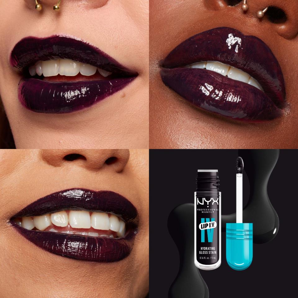 NYX PROFESSIONAL MAKEUP Lip I.V. Hydrating Gloss Stain Lip Gloss 16 ...