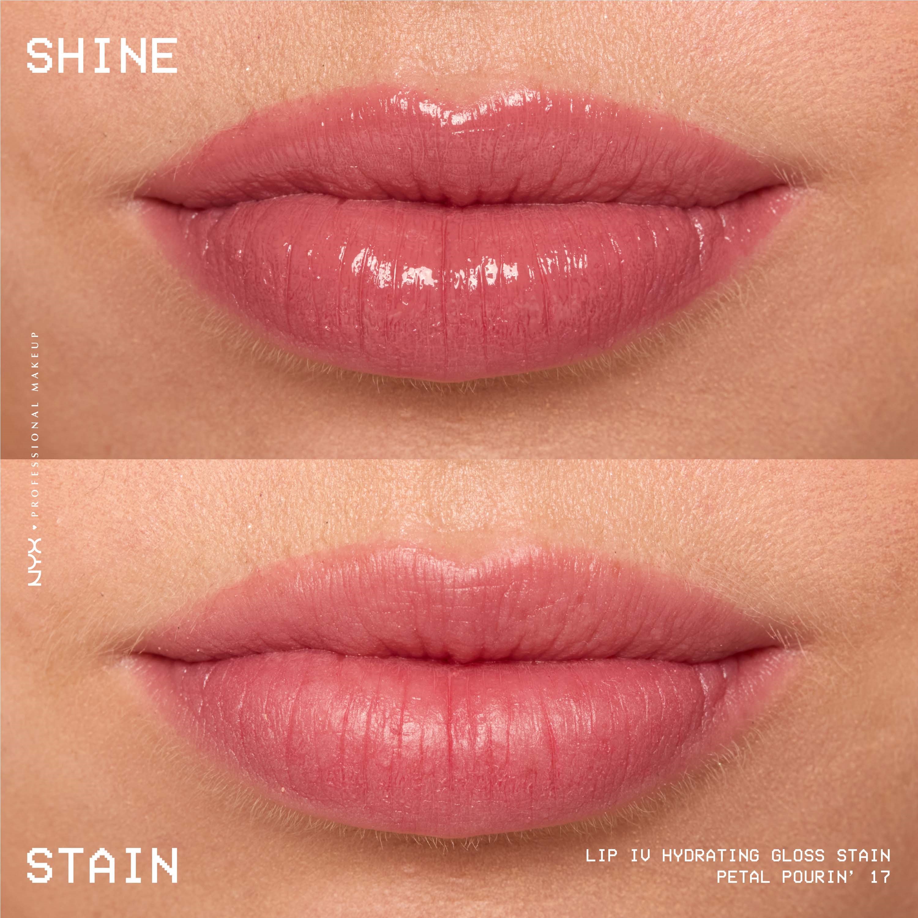 NYX PROFESSIONAL MAKEUP Lip I.V. Hydrating Gloss Stain Lip Gloss 17 Pe (obrázok 4)
