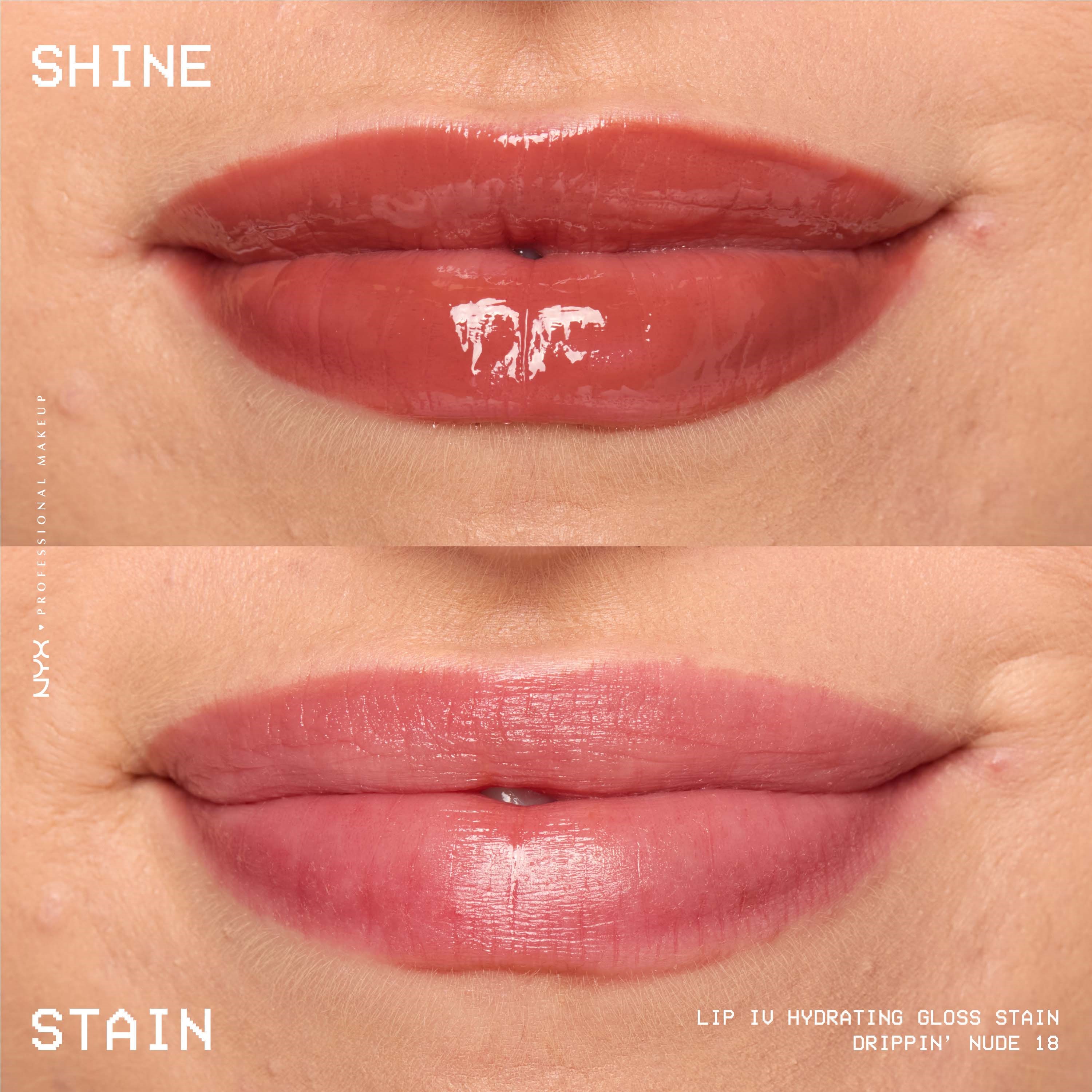 NYX PROFESSIONAL MAKEUP Lip I.V. Hydrating Gloss Stain Lip Gloss 18 Dr (obrázok 4)