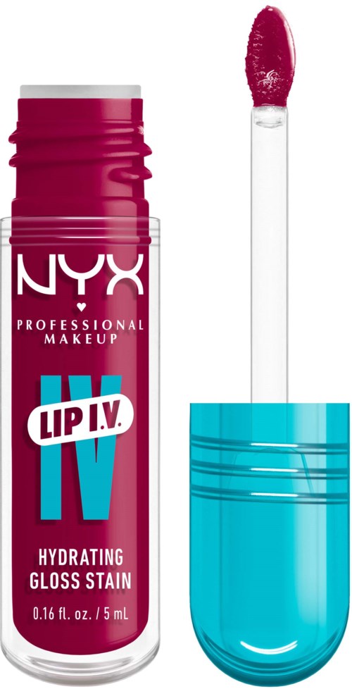NYX PROFESSIONAL MAKEUP Lip I.V. Hydrating Gloss Stain Lip Gloss 19 Magenta Mist