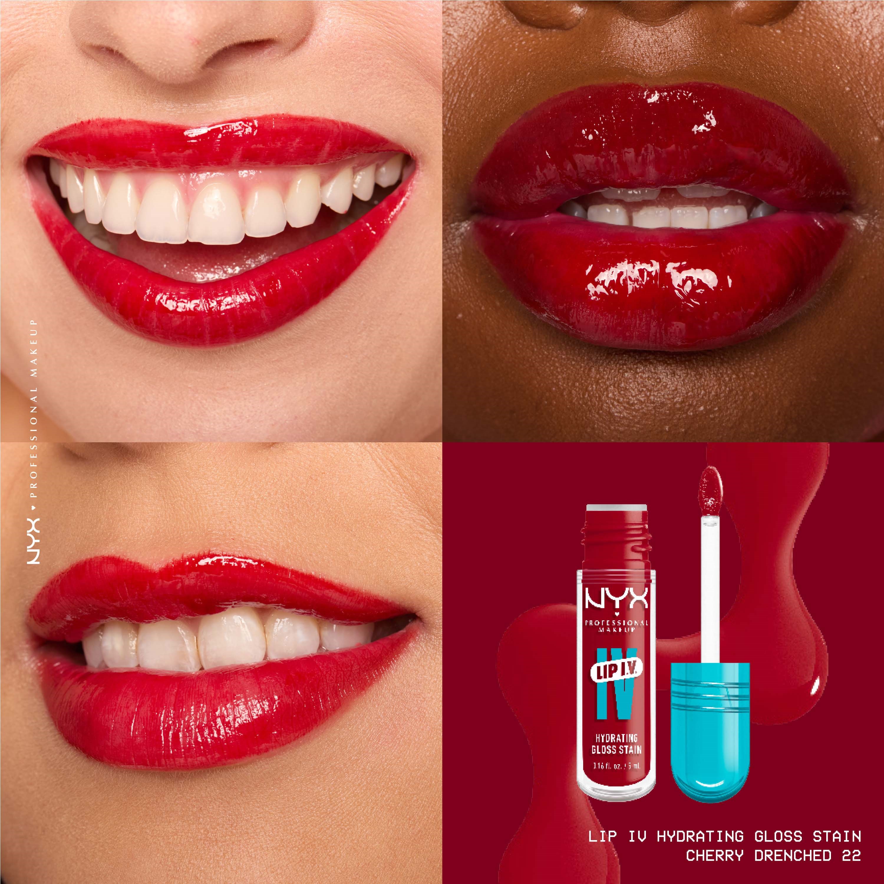 NYX PROFESSIONAL MAKEUP Lip I.V. Hydrating Gloss Stain Lip Gloss 22 Ch (obrázok 3)