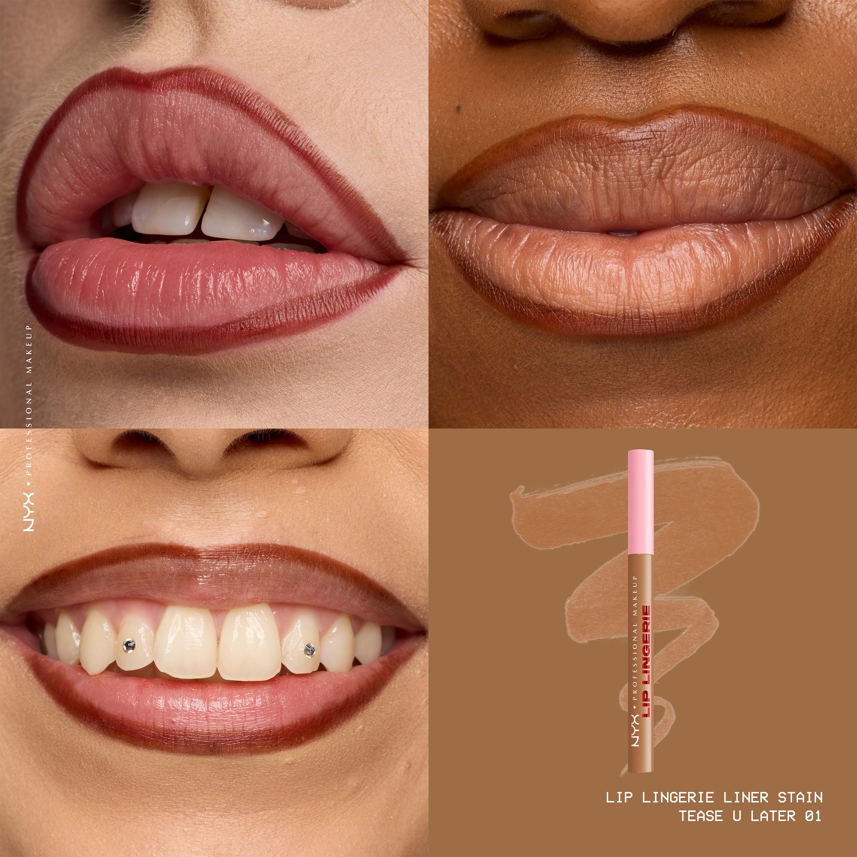NYX PROFESSIONAL MAKEUP Lip Lingerie Liner Stain 01 Tease U Later (obrázok 4)