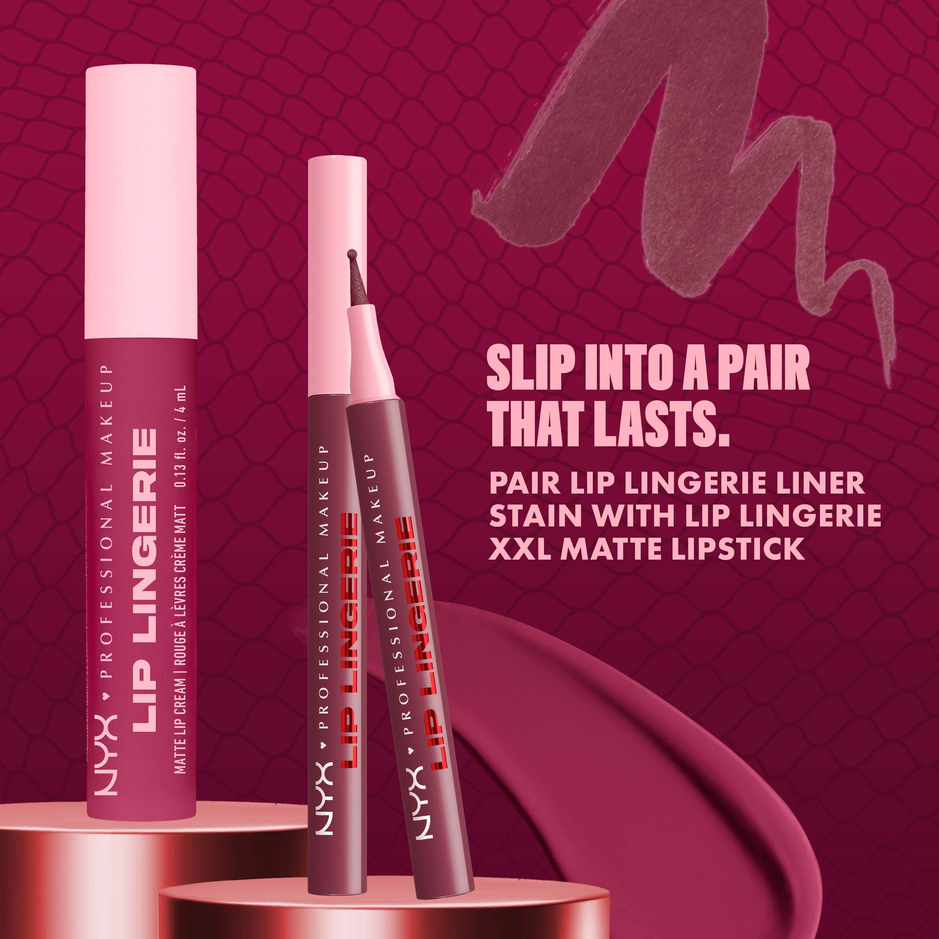 NYX PROFESSIONAL MAKEUP Lip Lingerie Liner Stain 10 Up All Night (obrázok 8)