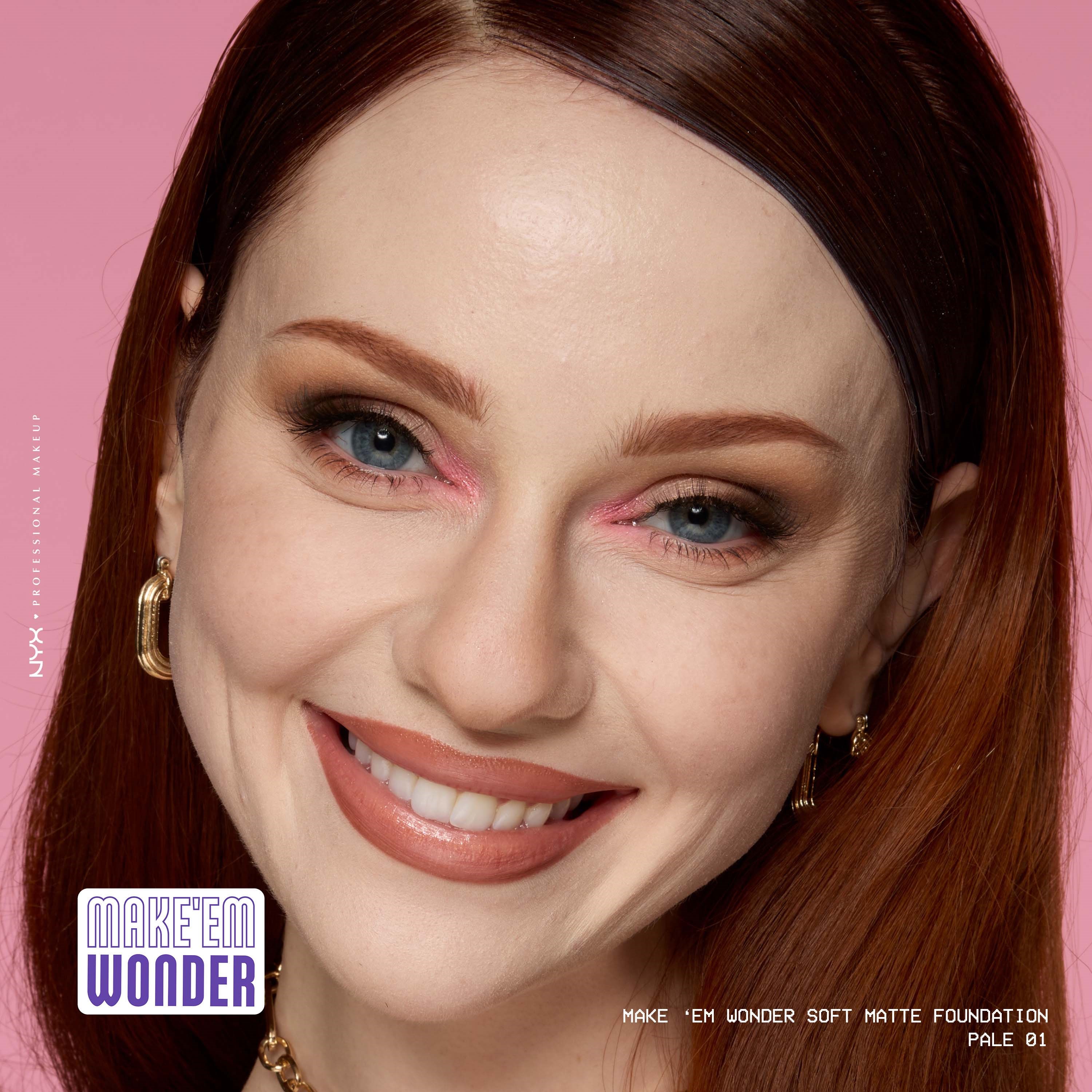 NYX PROFESSIONAL MAKEUP Make Em Wonder Foundation 01 Pale (obrázok 8)