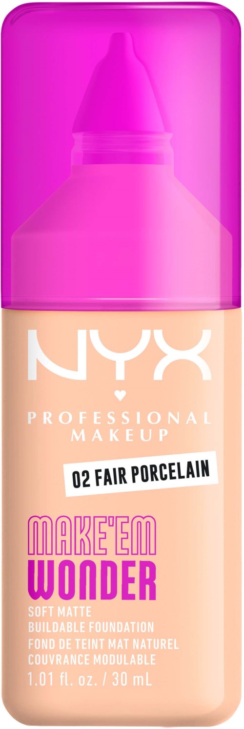 NYX PROFESSIONAL MAKEUP Make Em Wonder Foundation 02 Fair Porcelain